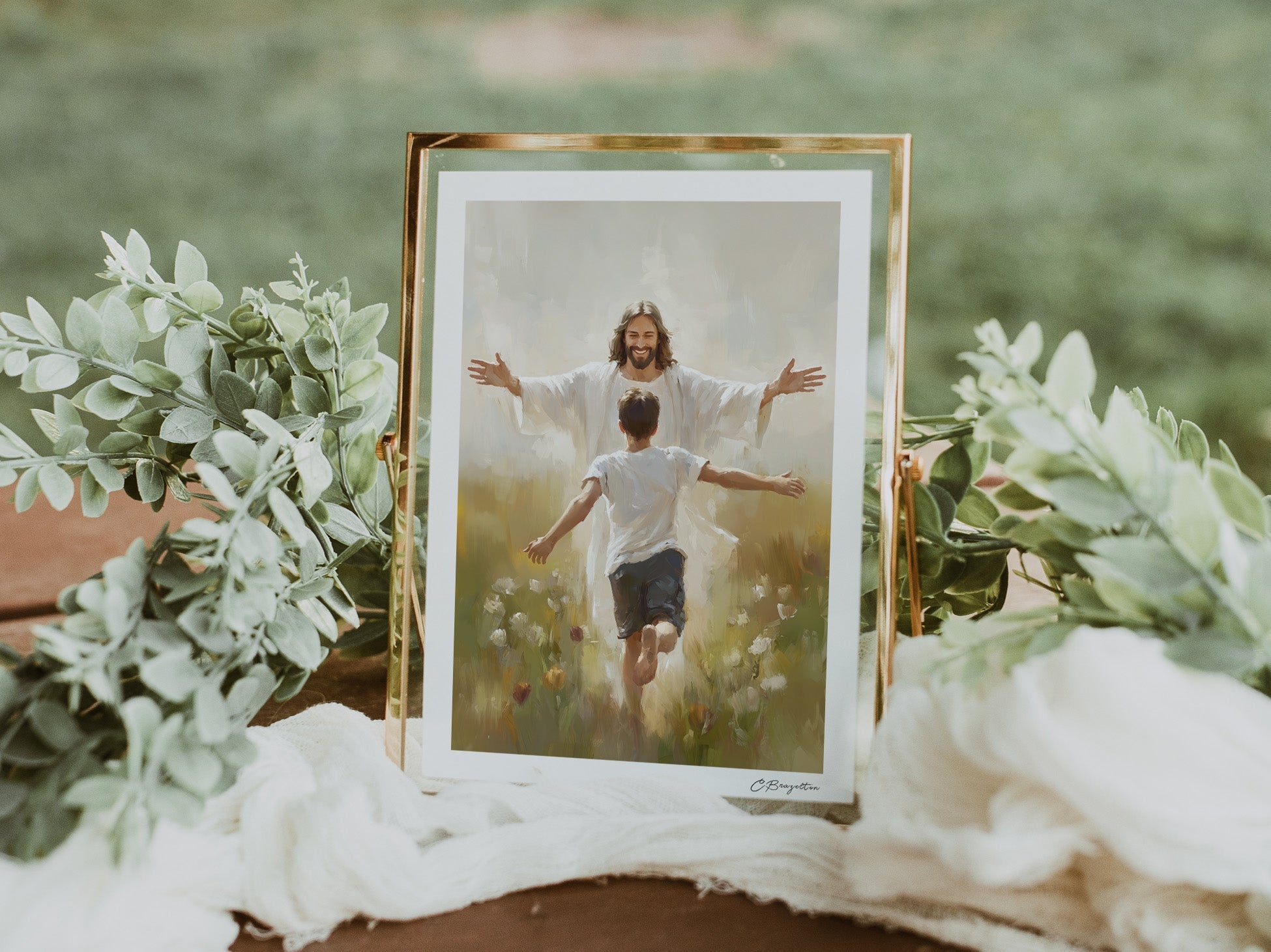 Everlasting Arms | Signed Handmade Art Print