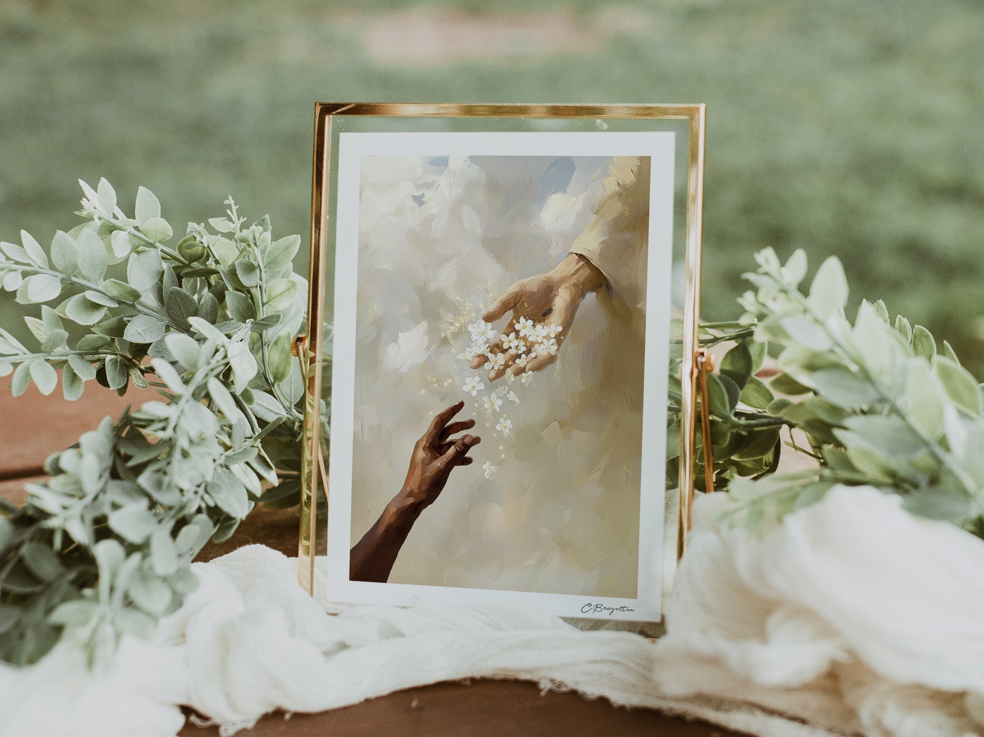 Reaching for Him | Signed Handmade Art Print