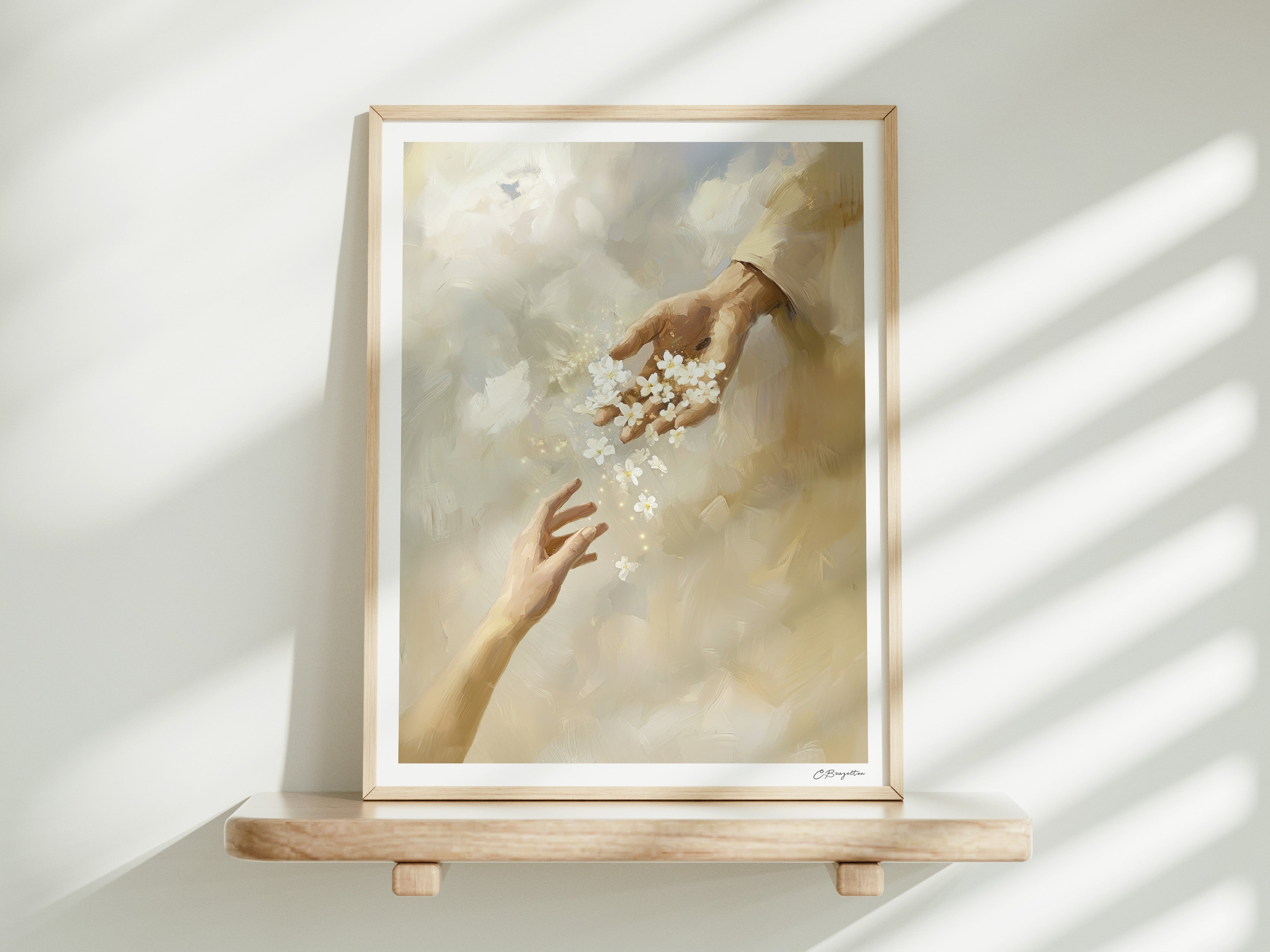 Reaching for Him | Signed Handmade Art Print