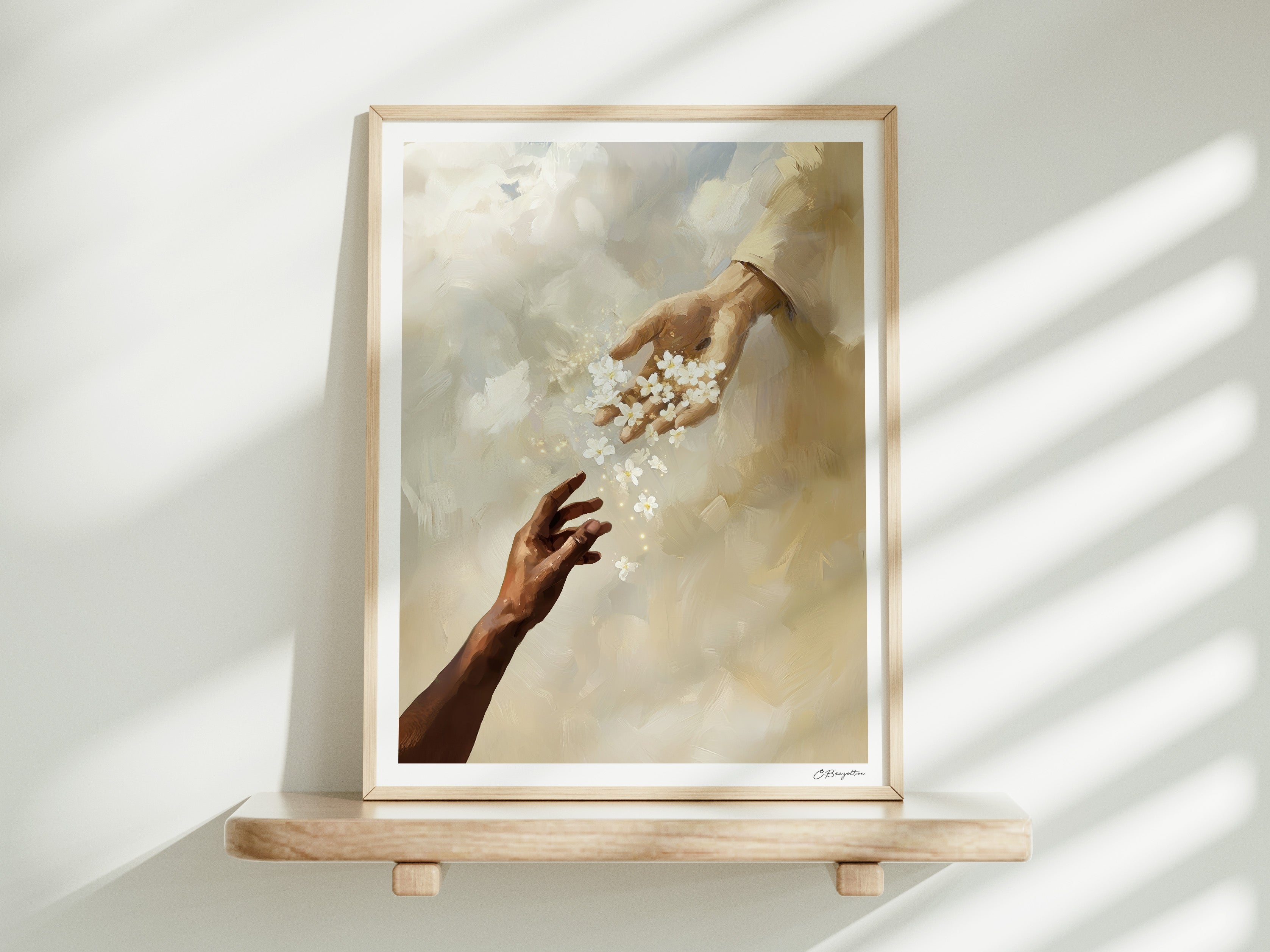 Reaching for Him | Signed Handmade Art Print