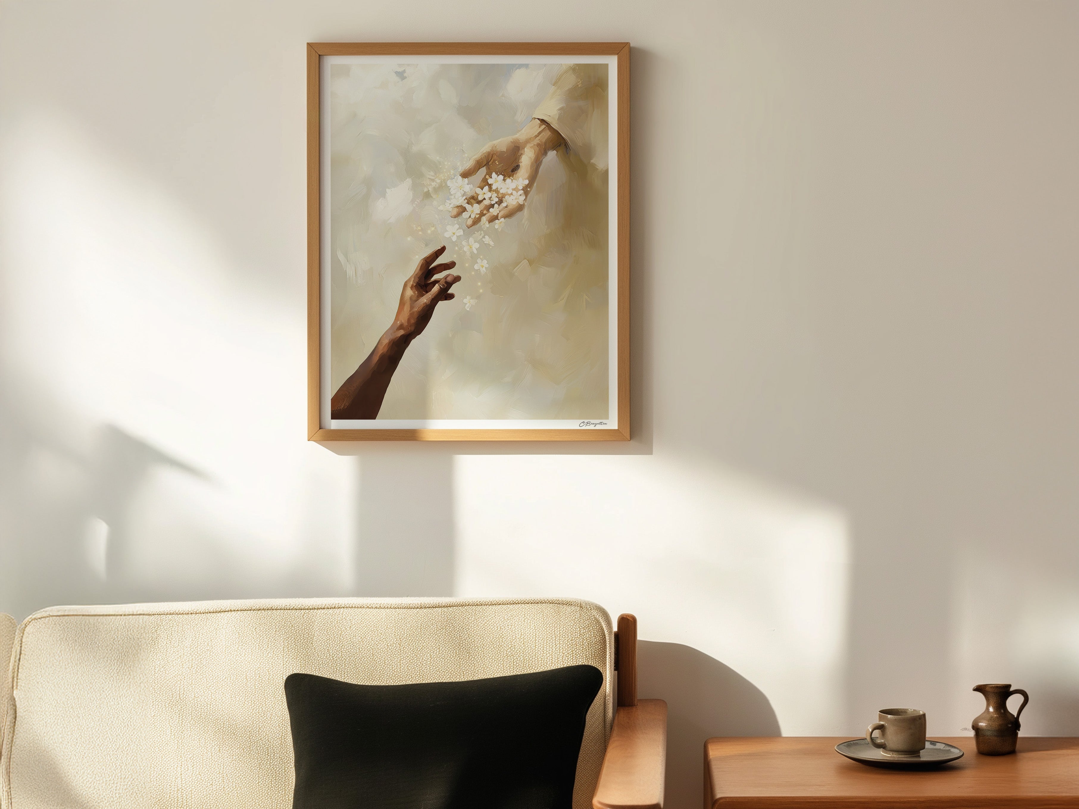 Reaching for Him | Signed Handmade Art Print