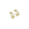 Gold Clear CZ Branch Adjustable Ring, Sku#LX276