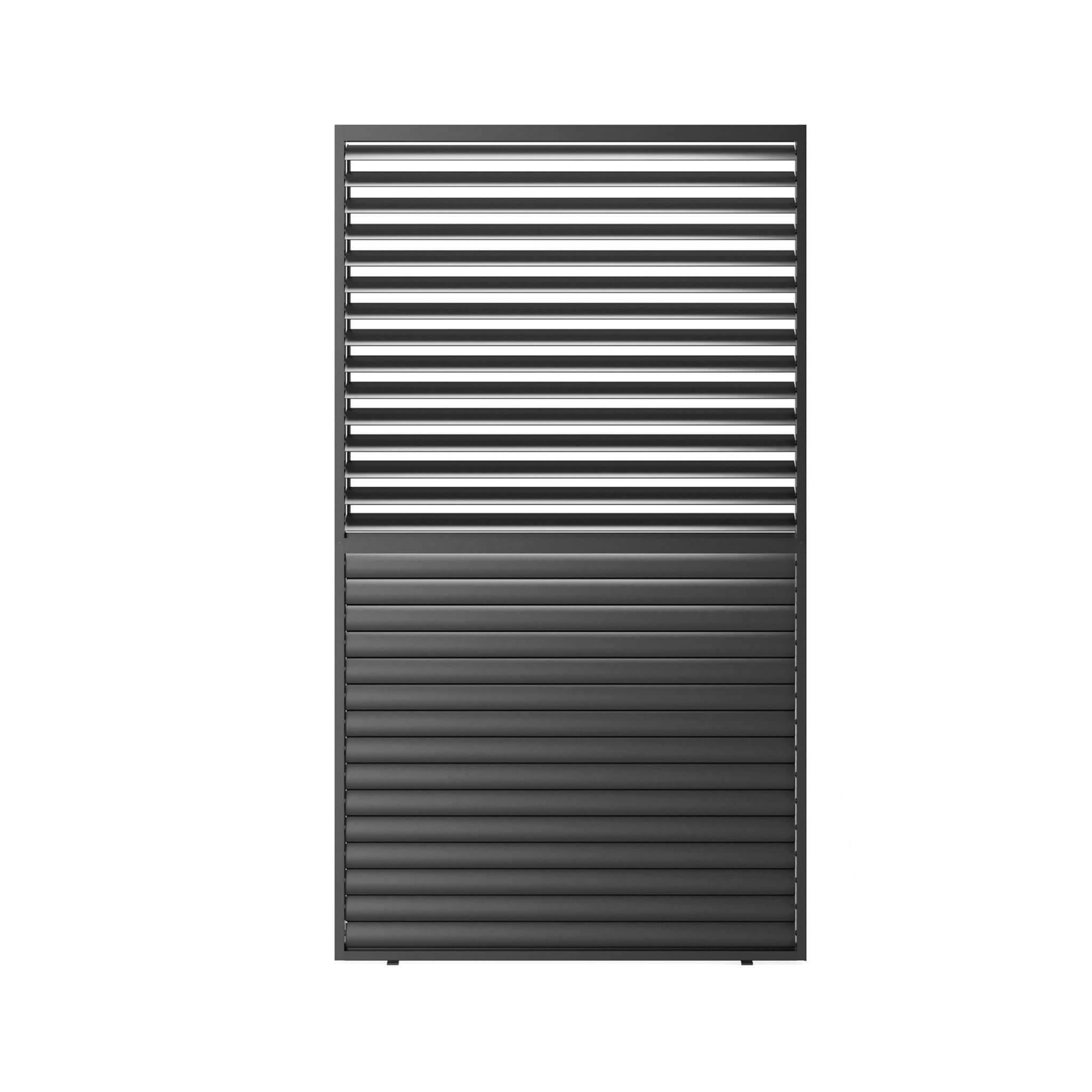 [04X07FT] Alora Premium Adjustable Aluminum Louvered Pergola With Side Wall Panel (SAK25458)