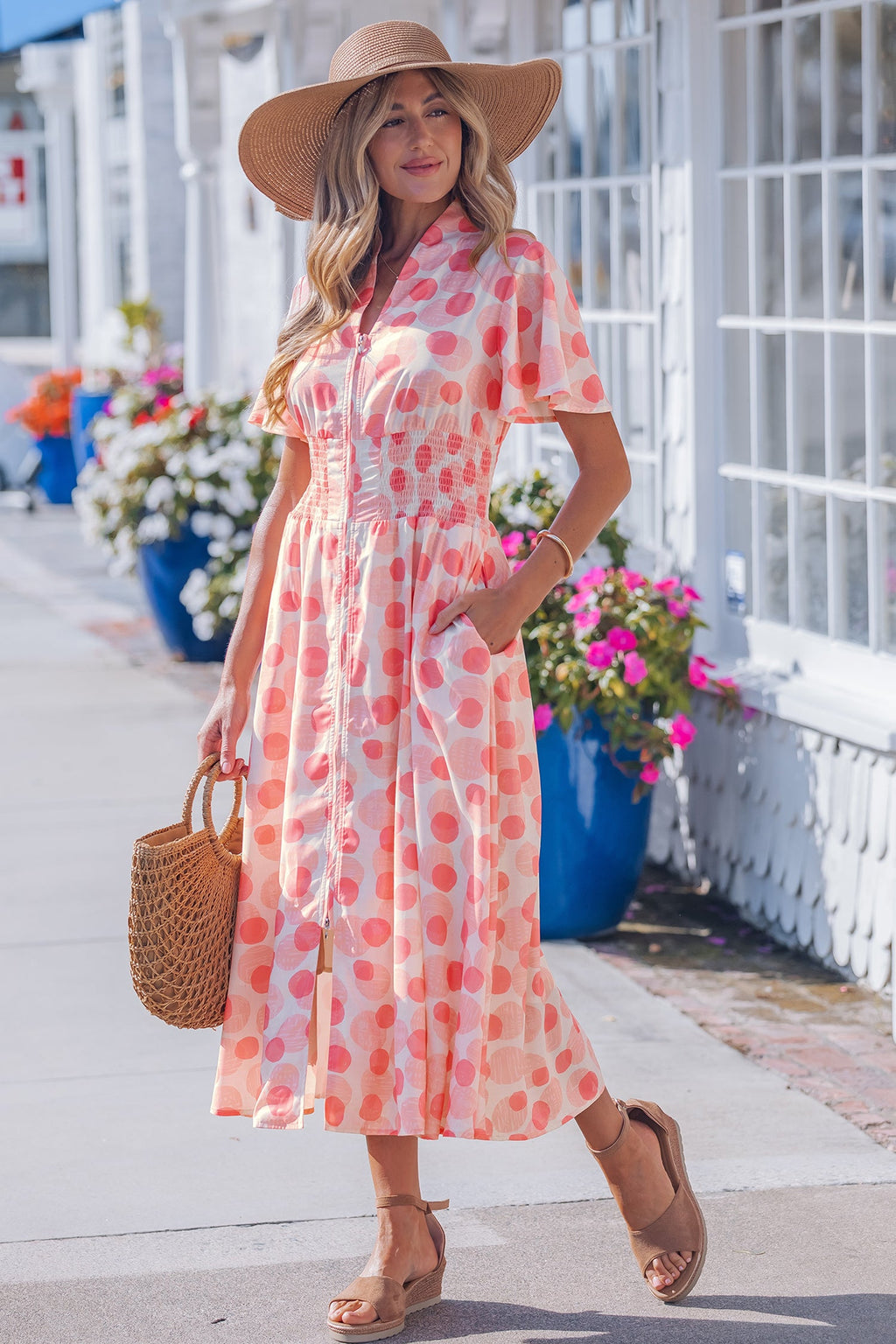 Talia Zip Up Long Dress