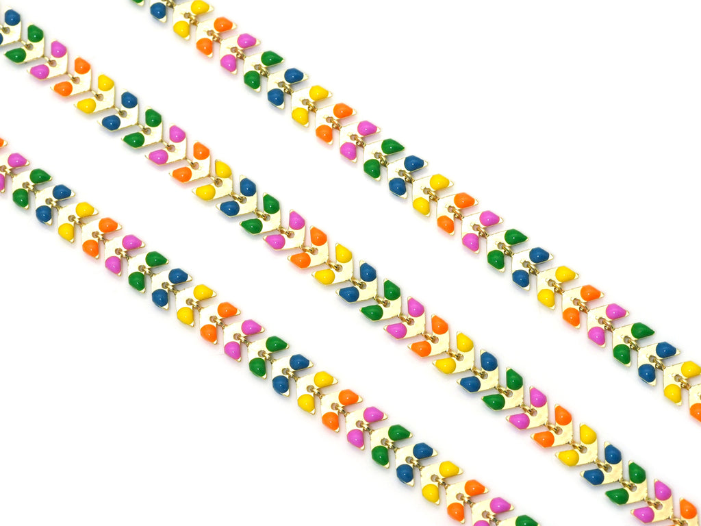 Colorful Enamel Unfinished Chain/Necklace,sku#LX186