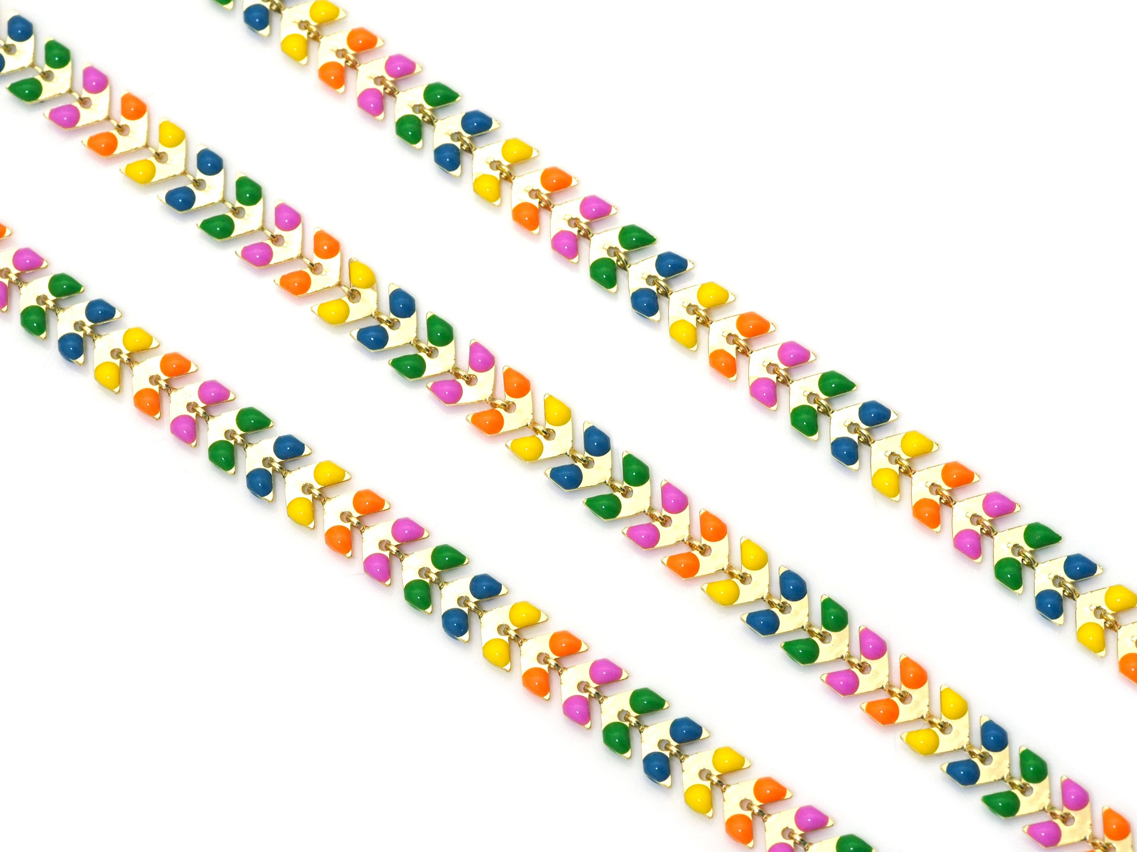 Colorful Enamel Unfinished Chain/Necklace,sku#LX186