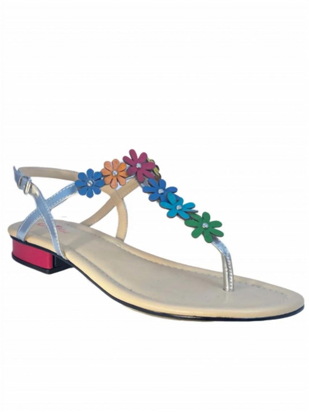 Women's Stunning Colored Flowers Sandal-Rack Hunt