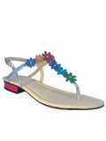 Women's Stunning Colored Flowers Sandal-Rack Hunt