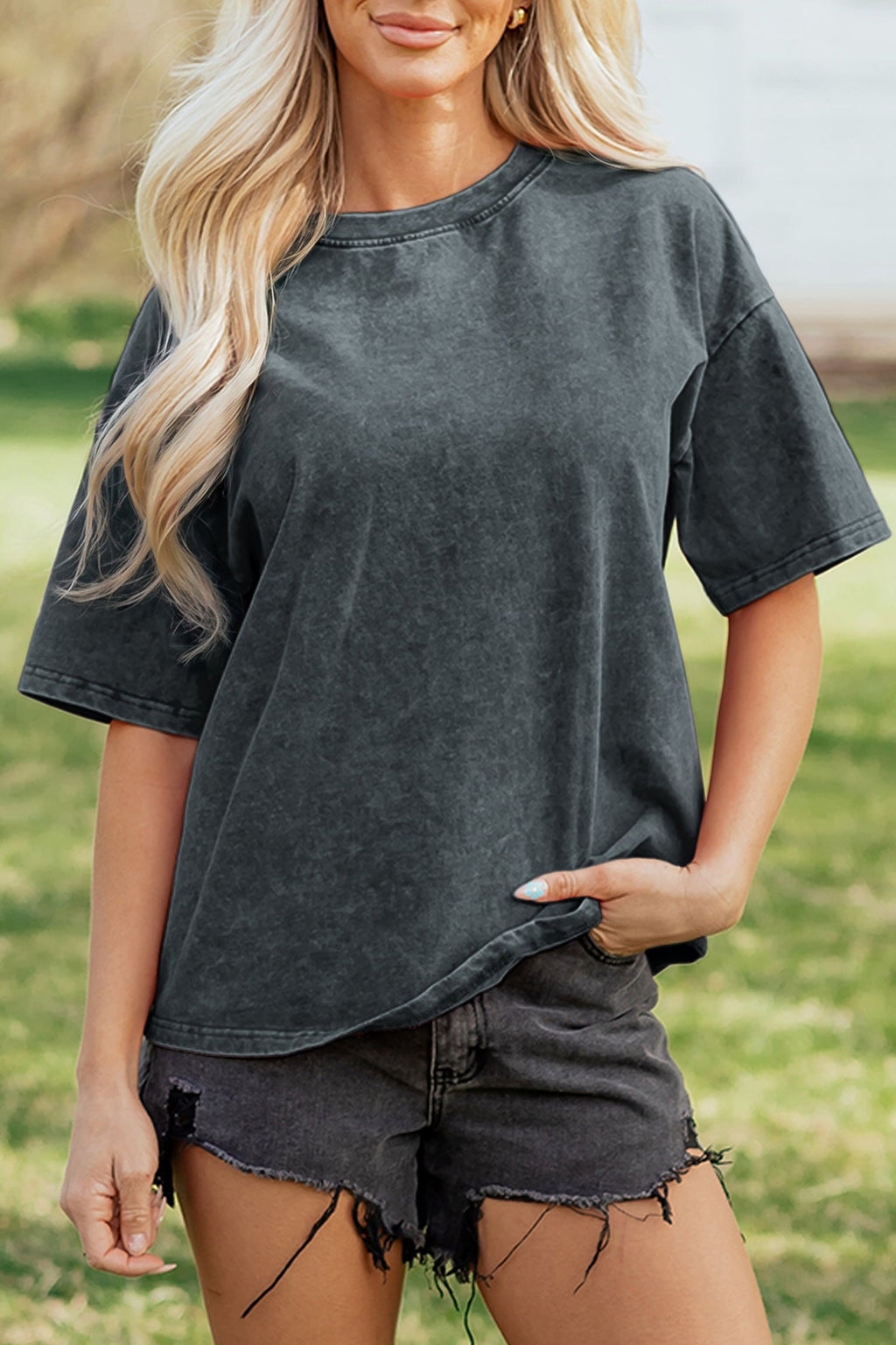 Rivka Mineral Washed Oversize Tee