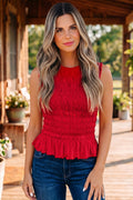 Amiri Ruffle Hem Tank Top
