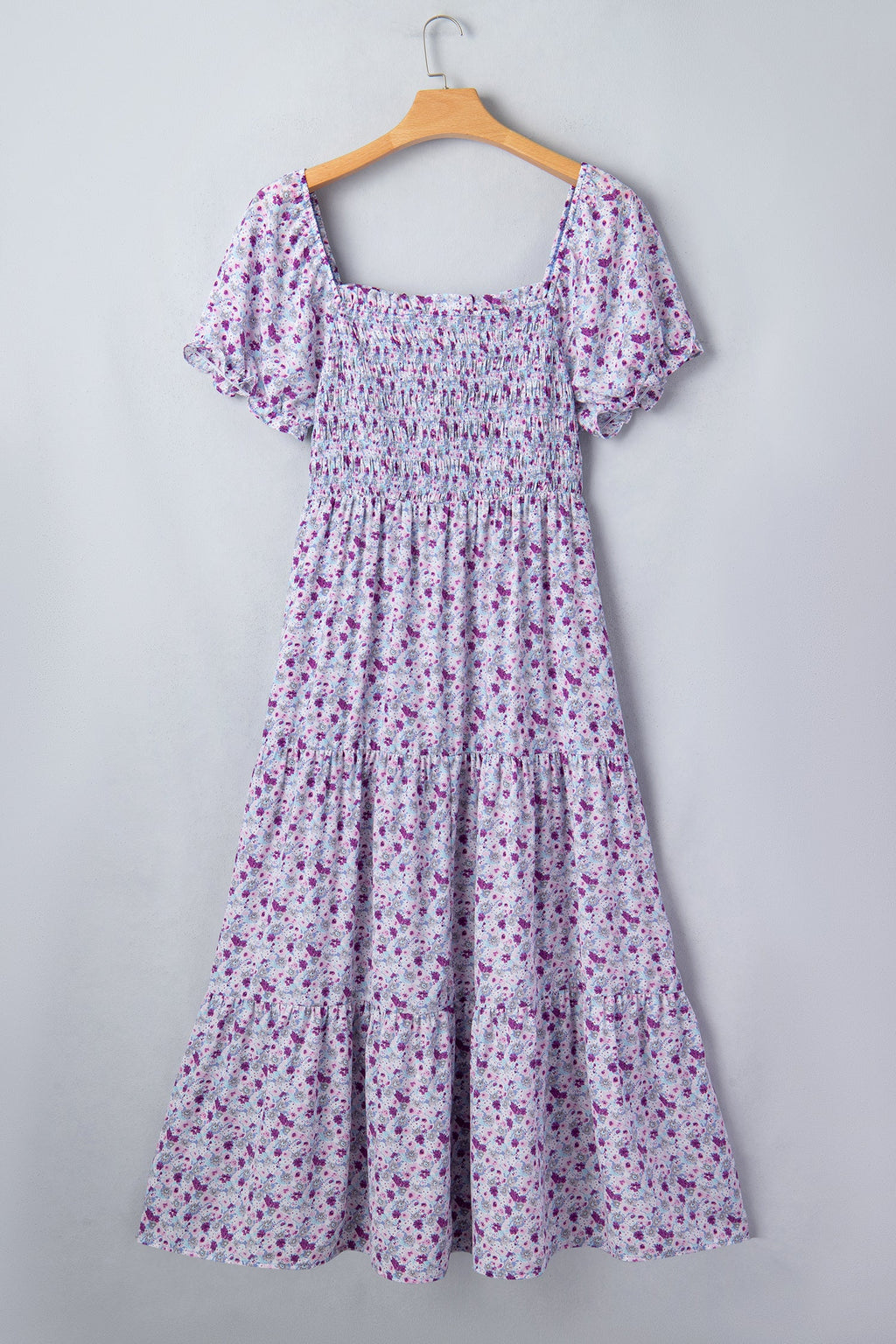Kelsey Square Smocked Maxi PLUS Dress