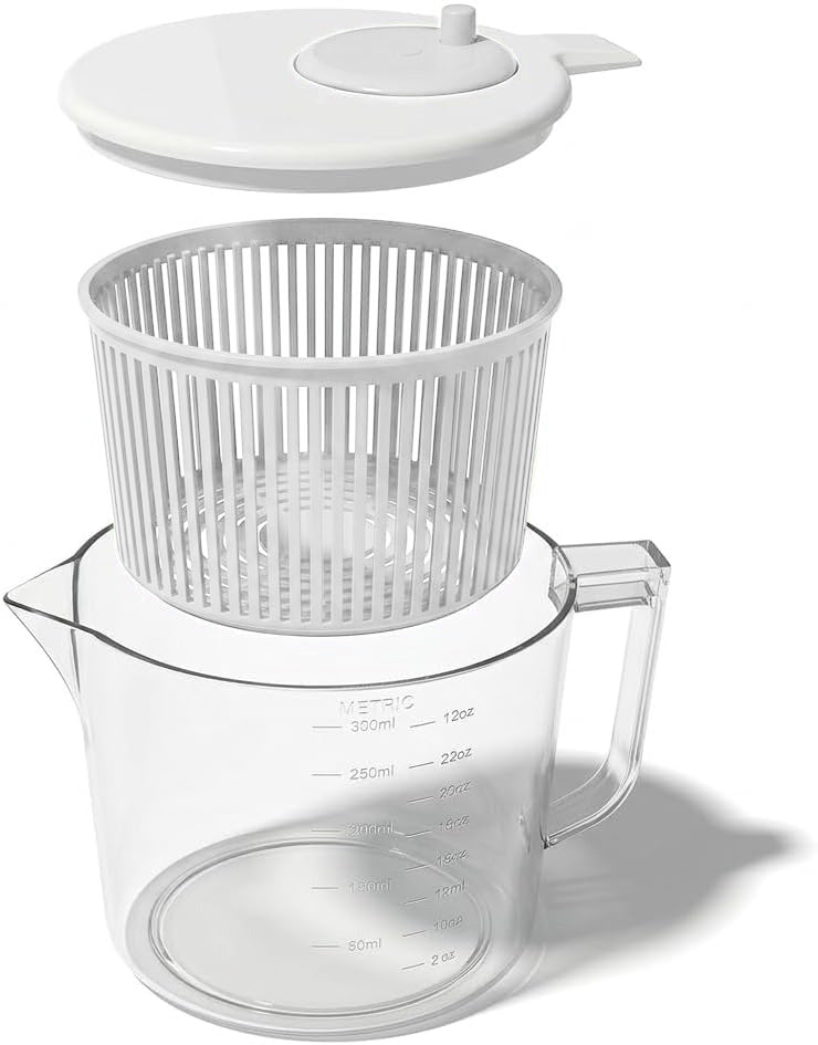 Single Serve Salad Spinner & Measuring Cup Bowl