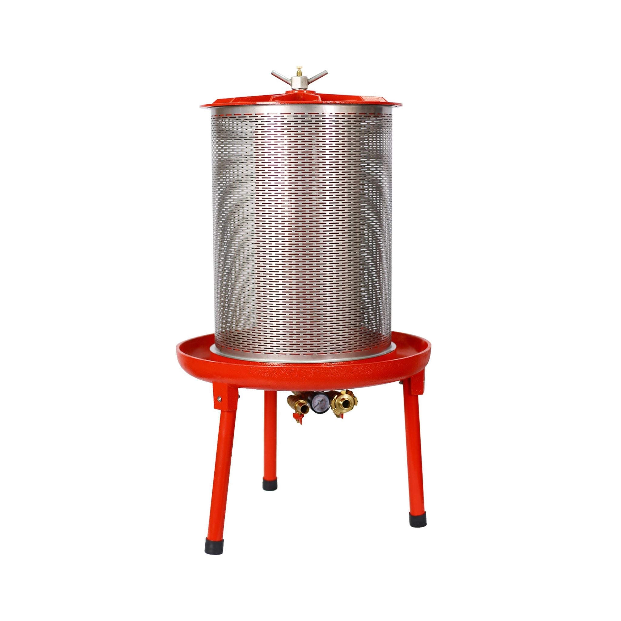 10-Gal Stainless Steel Hydraulic Fruit Wine Apple Press (SAK85622)