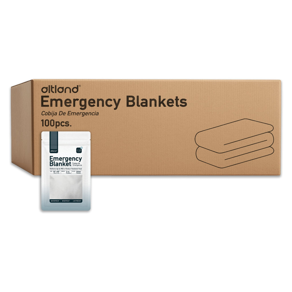 100 Pack of Emergency Blankets