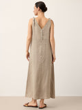 100% Linen Camisole Dress QEARL-LINTICO