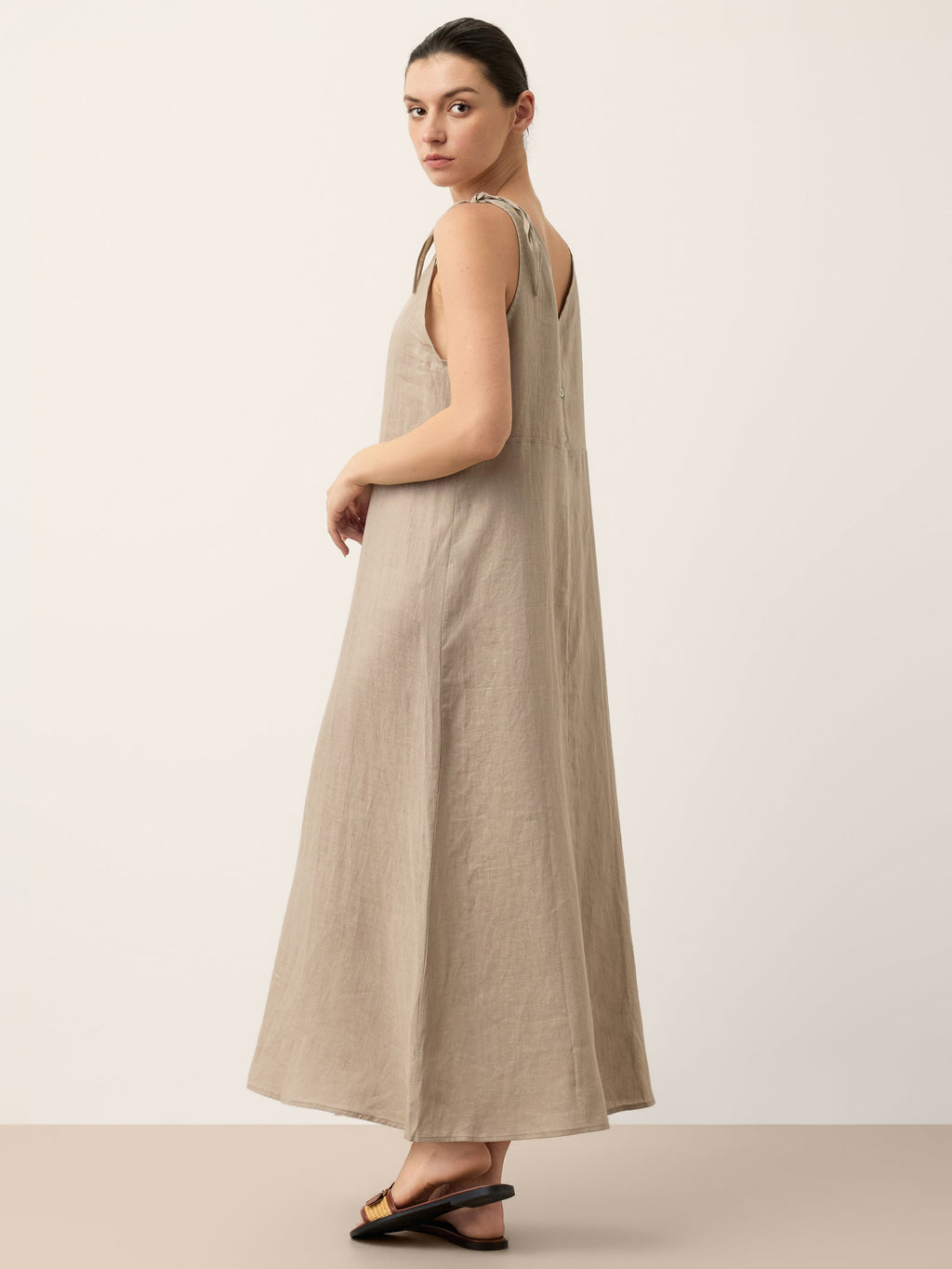 100% Linen Camisole Dress QEARL-LINTICO