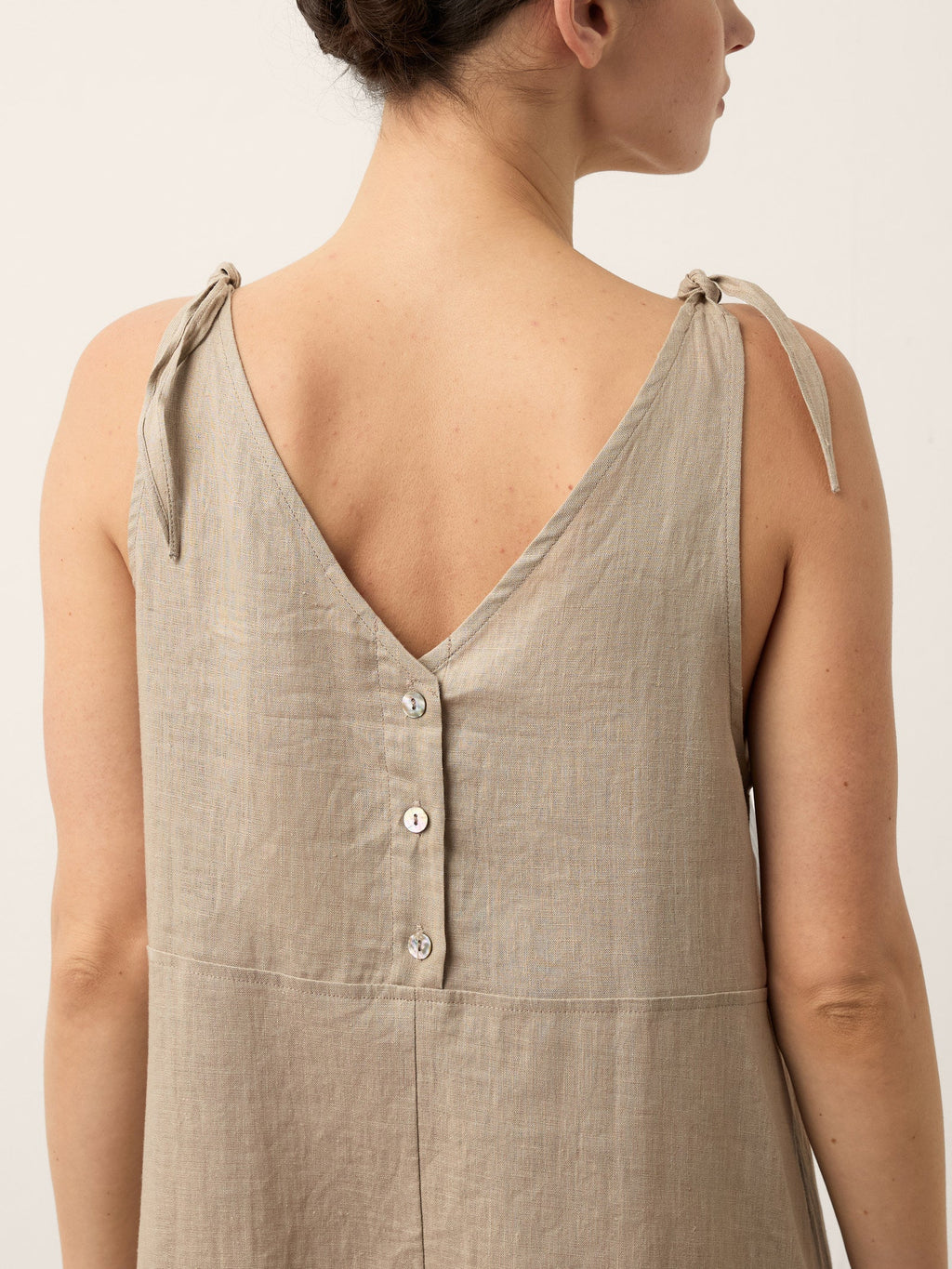 100% Linen Camisole Dress QEARL-LINTICO