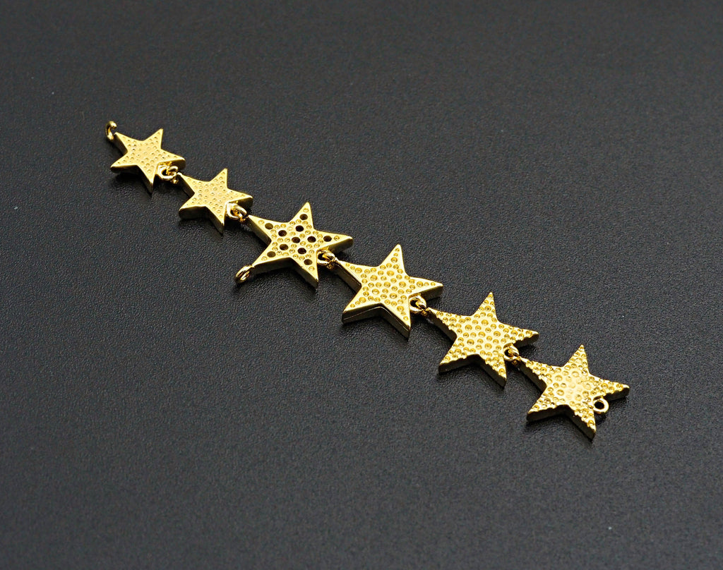 Enamel Colorful String Five Star Pendant,CZ Micro Pave Oil Drop pendant,Enamel pendant,Enamel Jewelry, 15x72mm,sku#Z672