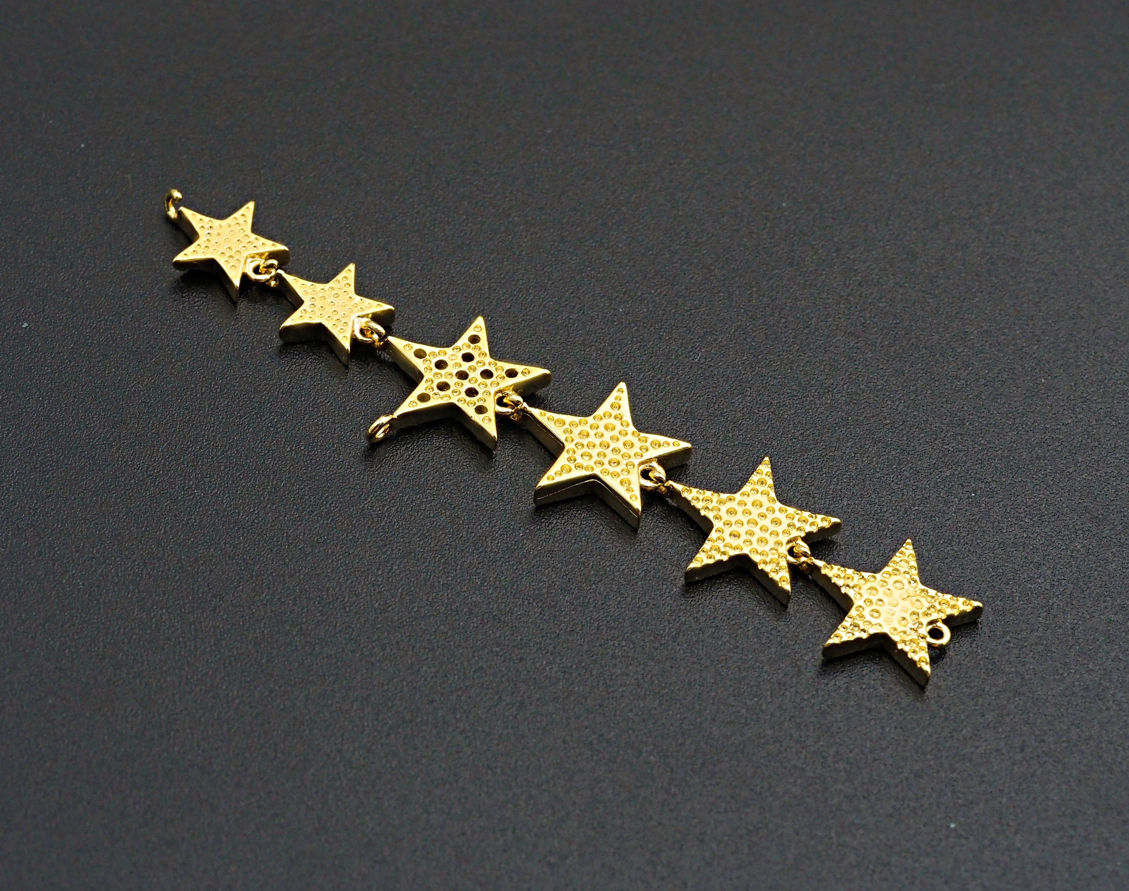 Enamel Colorful String Five Star Pendant,CZ Micro Pave Oil Drop pendant,Enamel pendant,Enamel Jewelry, 15x72mm,sku#Z672