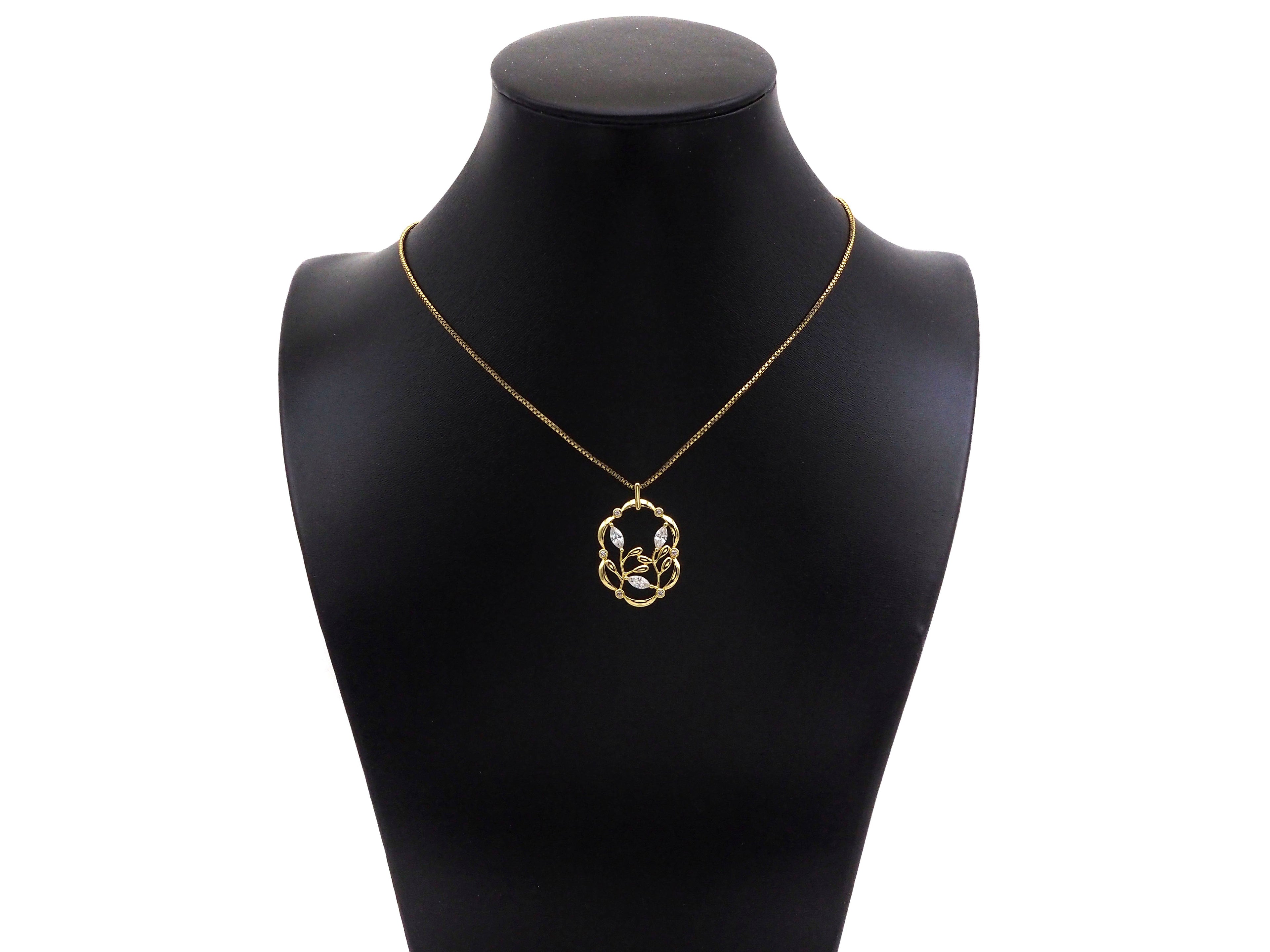 CZ Micro Pave Flower On Picture Frame Shape Pendant,18K Gold Charm, Necklace Bracelet Charm Pendant, 31x20mm,Sku#FH157
