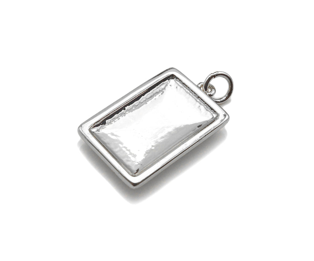 Silver Initial Letter Charm, Alphabet Letter Charm, SKU#F1347C