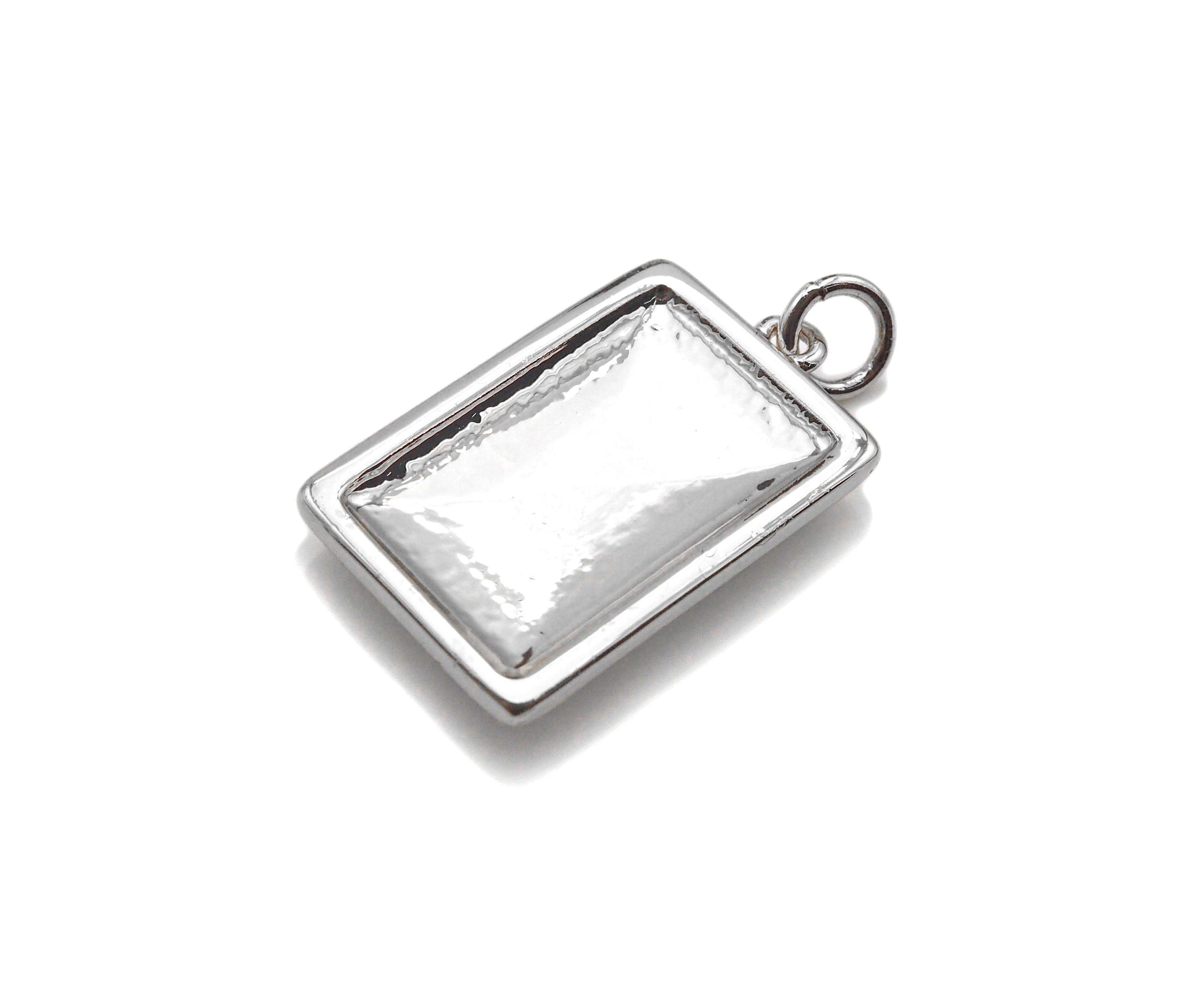 Silver Initial Letter Charm, Alphabet Letter Charm, SKU#F1347C