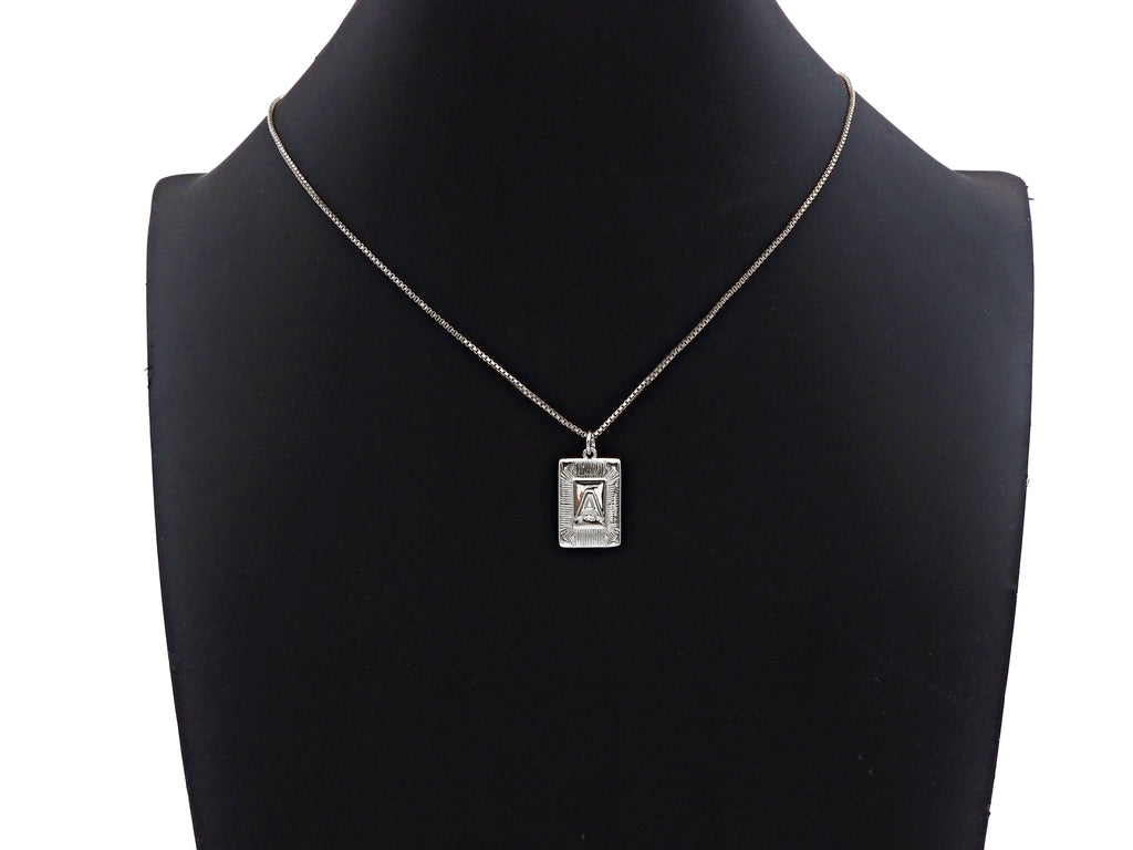 Silver Initial Letter Charm, Alphabet Letter Charm, SKU#F1347C