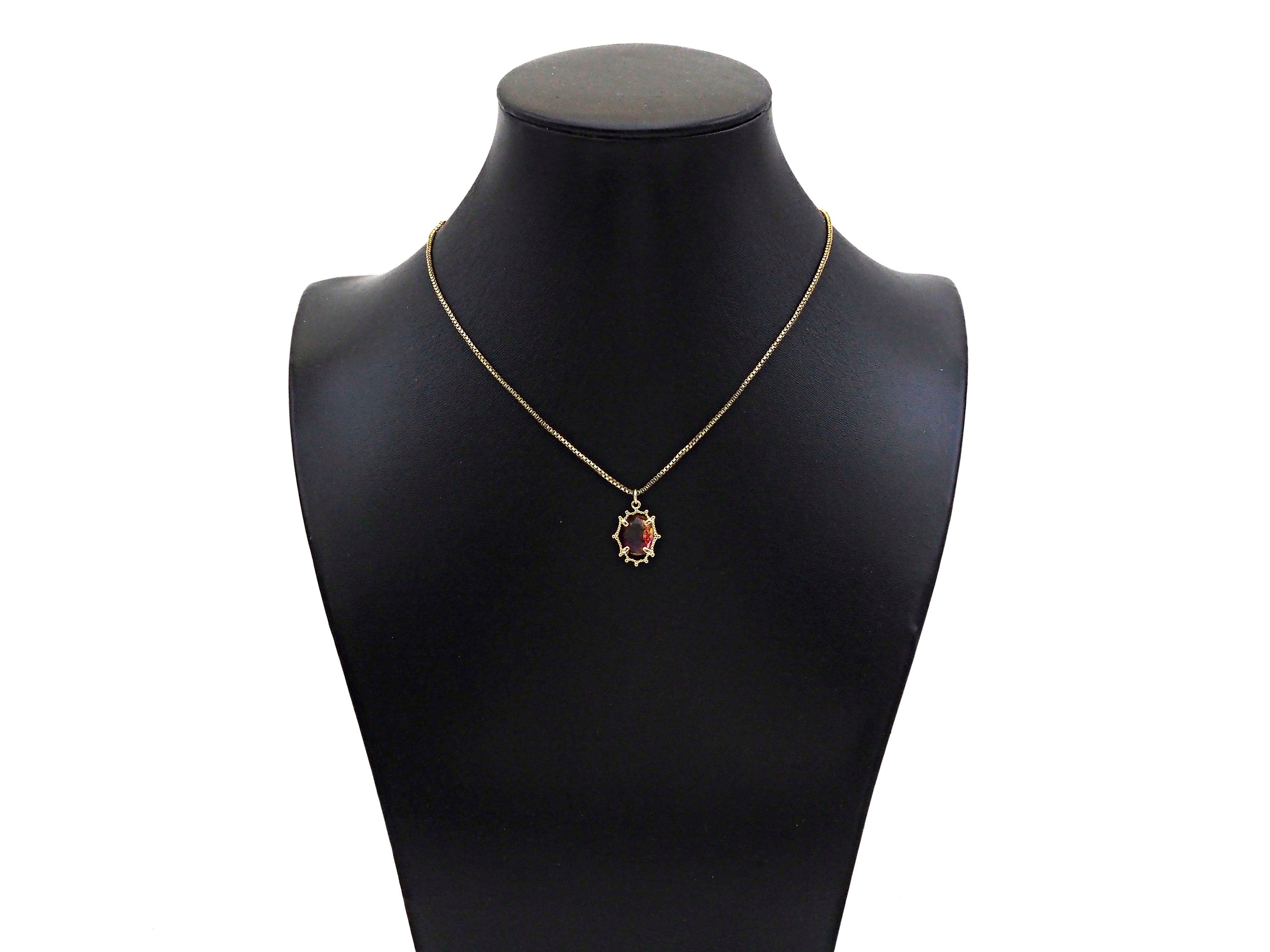 Gold Filled Colorful Quartz Oval Shape Pendant, 14K Gold Filled Quartz Charm, Necklace Bracelet Charm Pendant, 13x17mm, Sku#ZX12-Bestbeads & Beyond