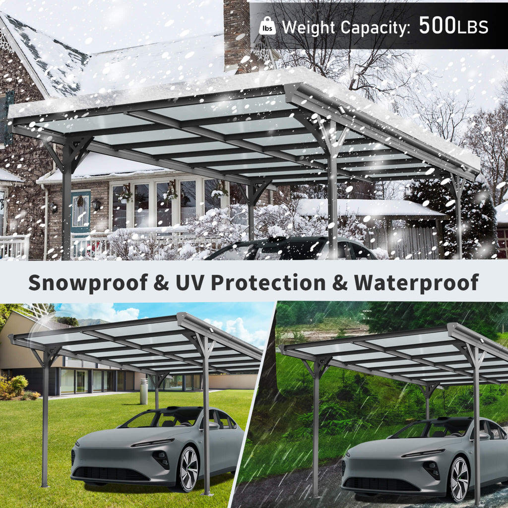 10x16' Alora Heavy-Duty Outdoor Driveway Pergola
