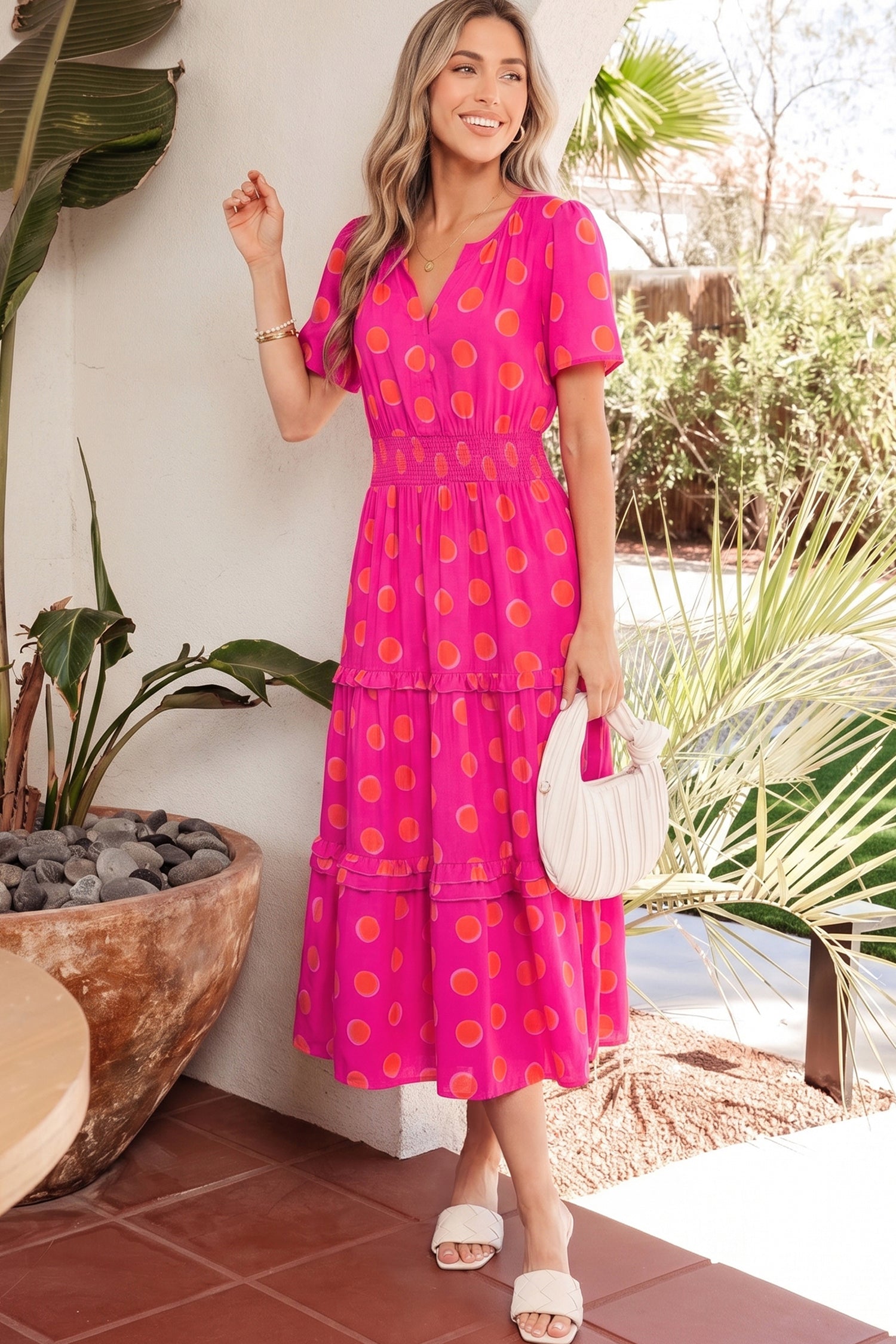 Myra High Waist Midi Dress