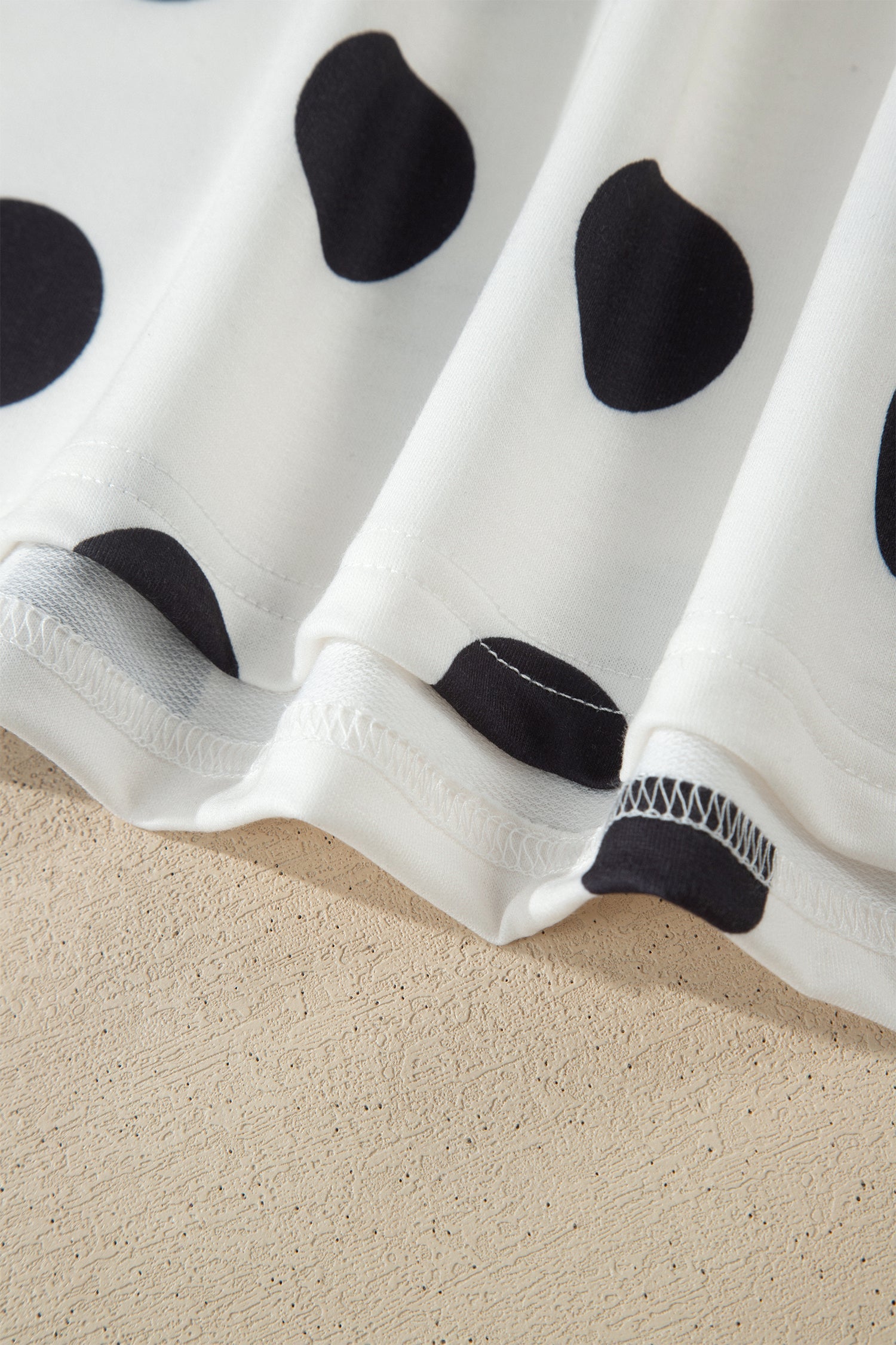 Aurelia Dot Short Sleeve Top Set-Threaded Pear