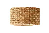 Woven rattan pendant light fixture