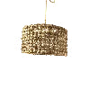 Woven rattan pendant light