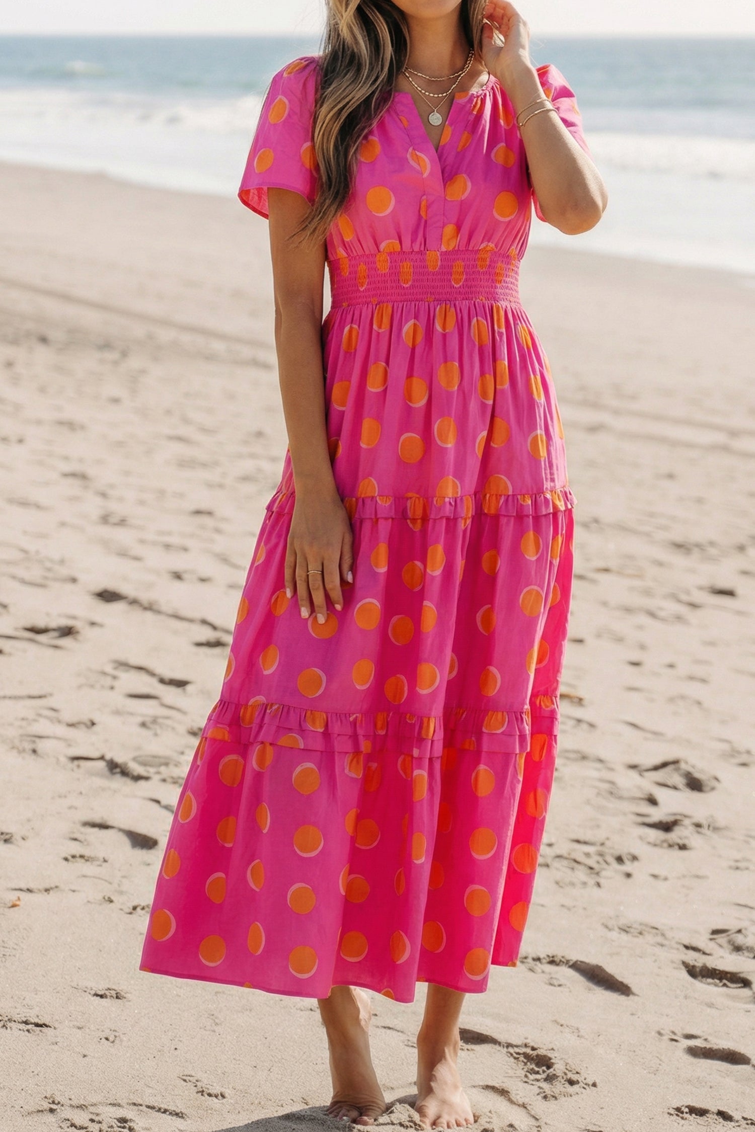 Myra High Waist Midi Dress