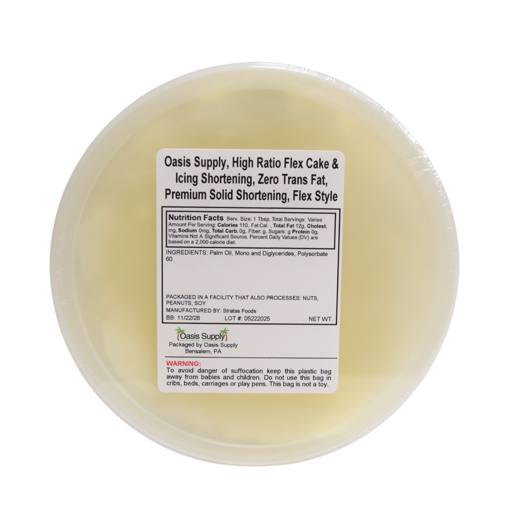 Stratas Sweetex Finest High Ratio Flex Cake & Icing Shortening By Oasis Supply
