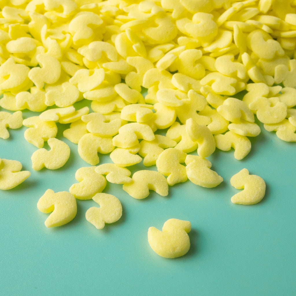 Edible Confetti Rubber Duck Sprinkles & Sugar Shape Decorations