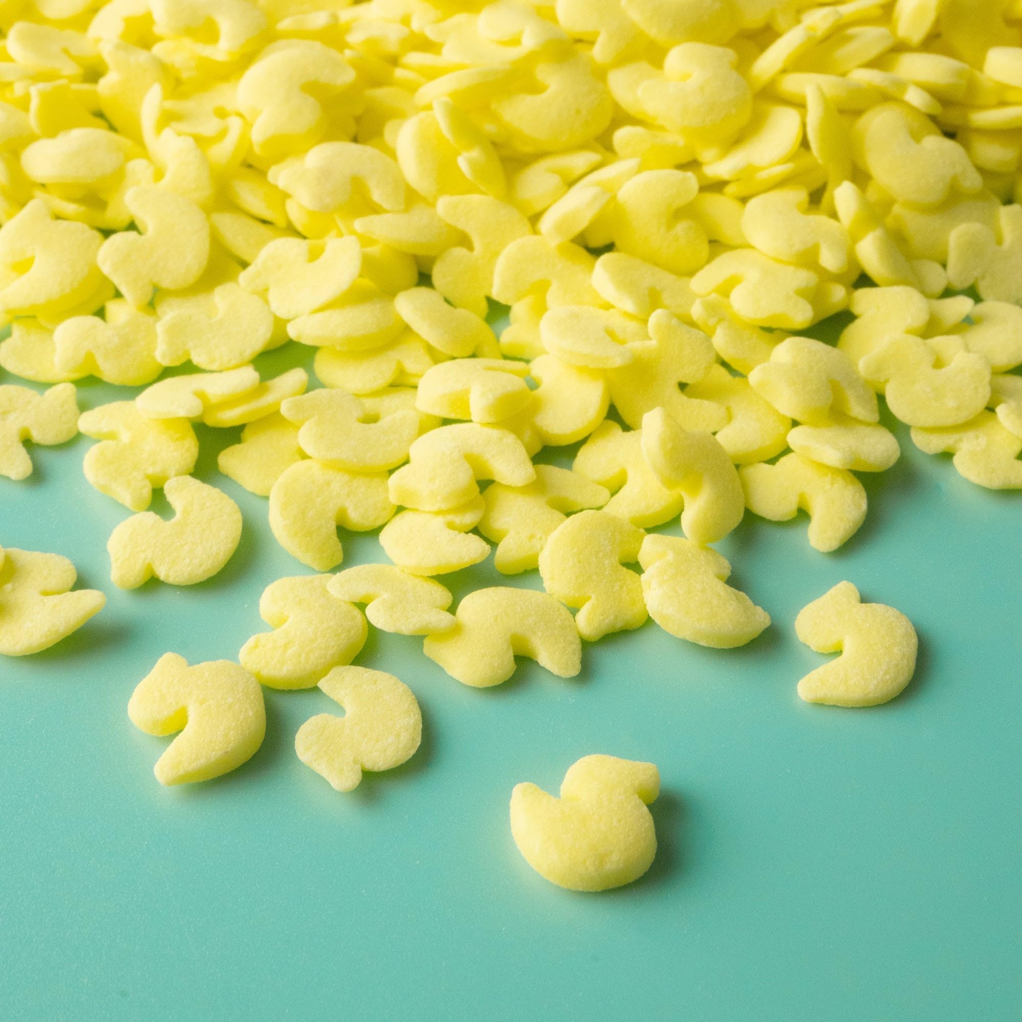 Edible Confetti Rubber Duck Sprinkles & Sugar Shape Decorations