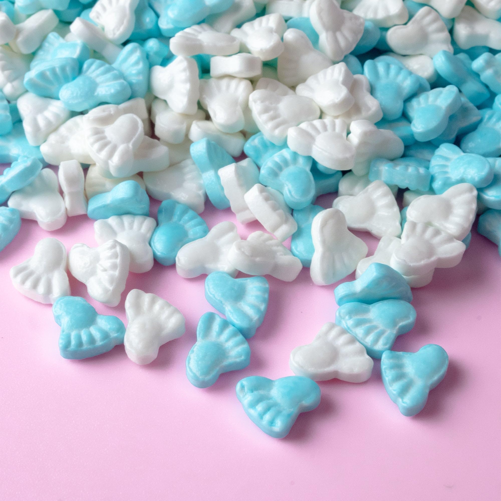 Edible Blue Baby Feet Sprinkle Candy & Sugar Shape Decorations