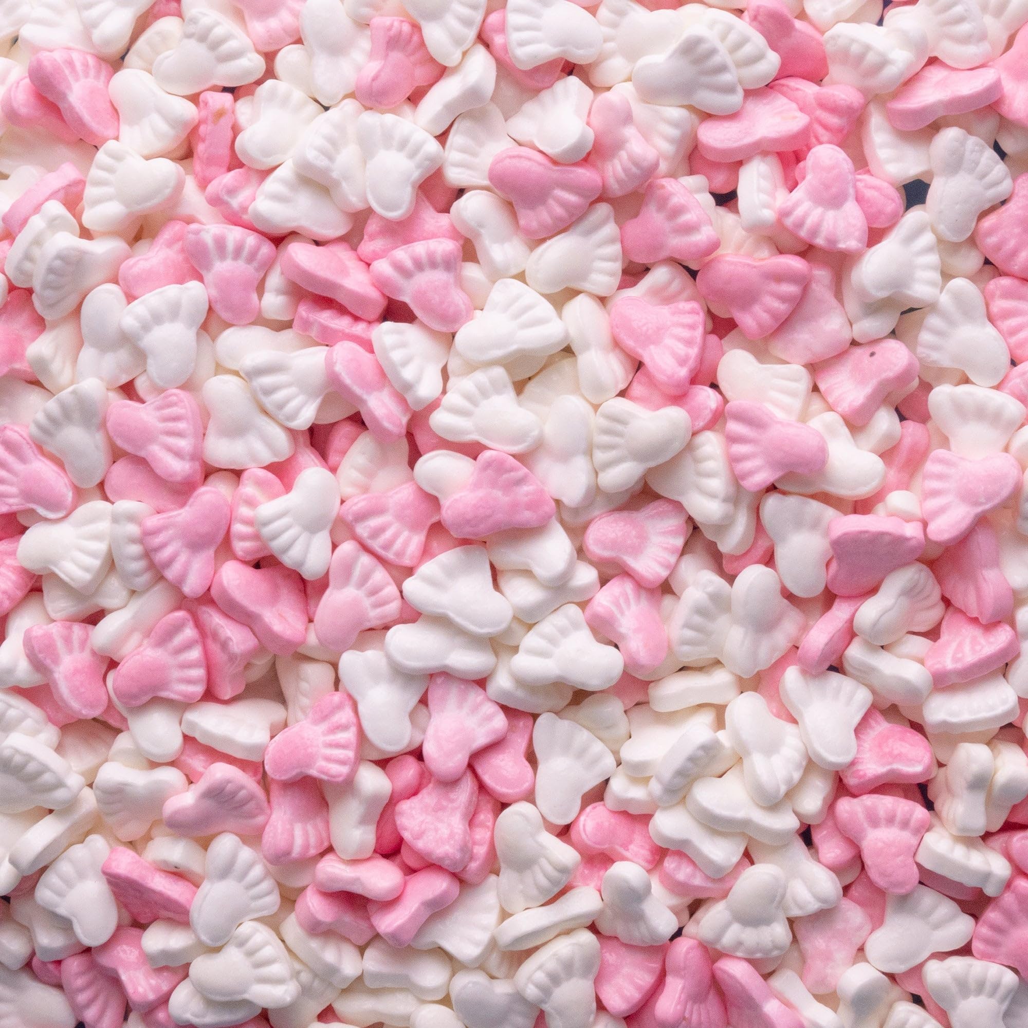 Edible Pink Baby Feet Sprinkles & Sugar Shape Decorations By Oasis Supply
