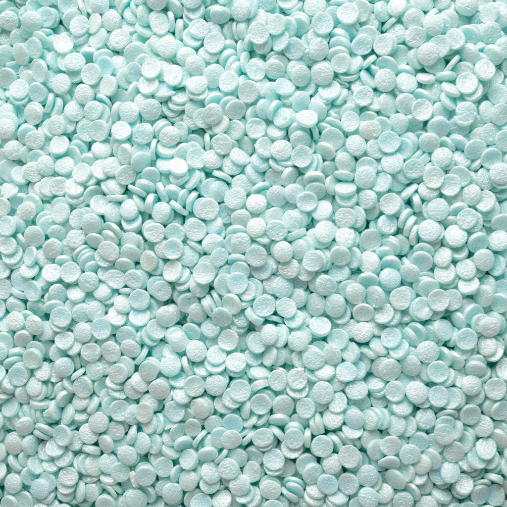 Edible Mini Pearl Quins-Blue Confetti Sprinkles & Sugar Shape Decorations