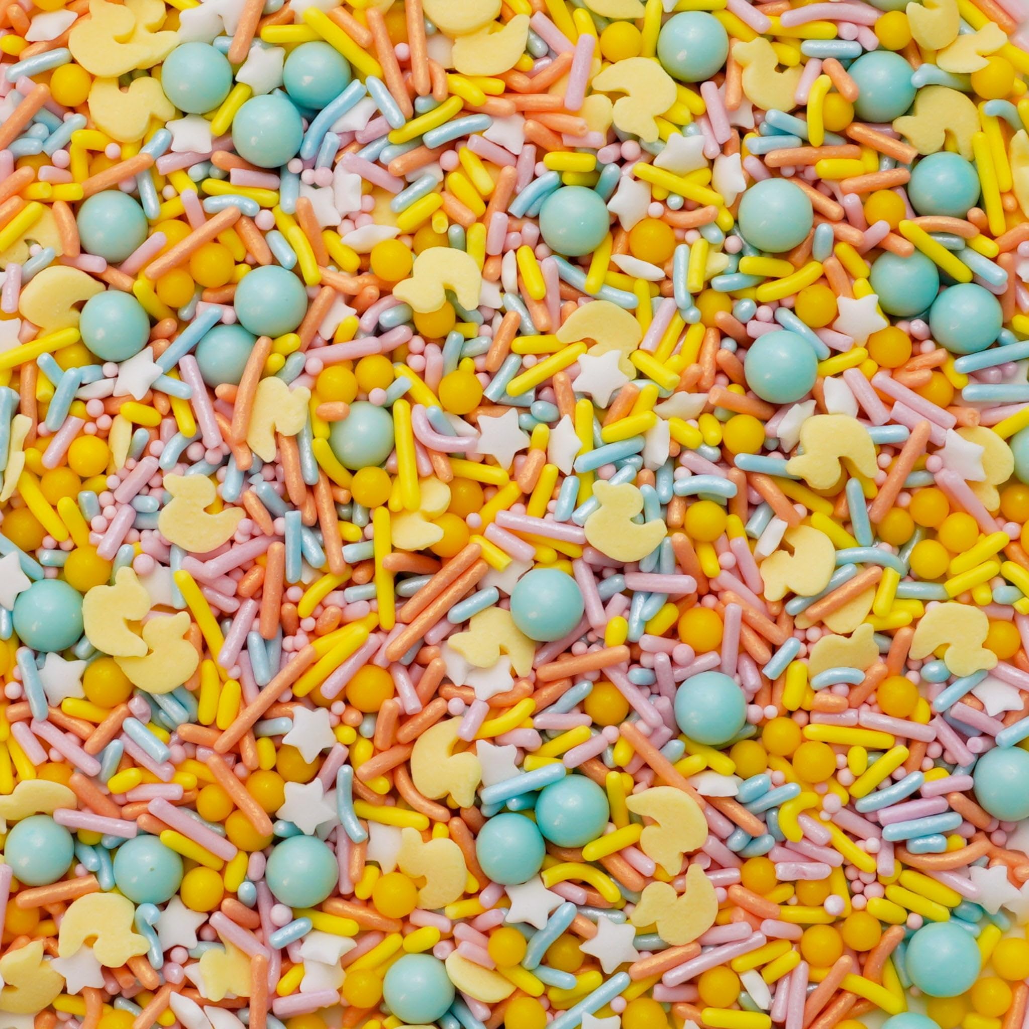 Edible Ducky Mixed Sprinkles & Sugar Shape Decorations By Oasis Supply