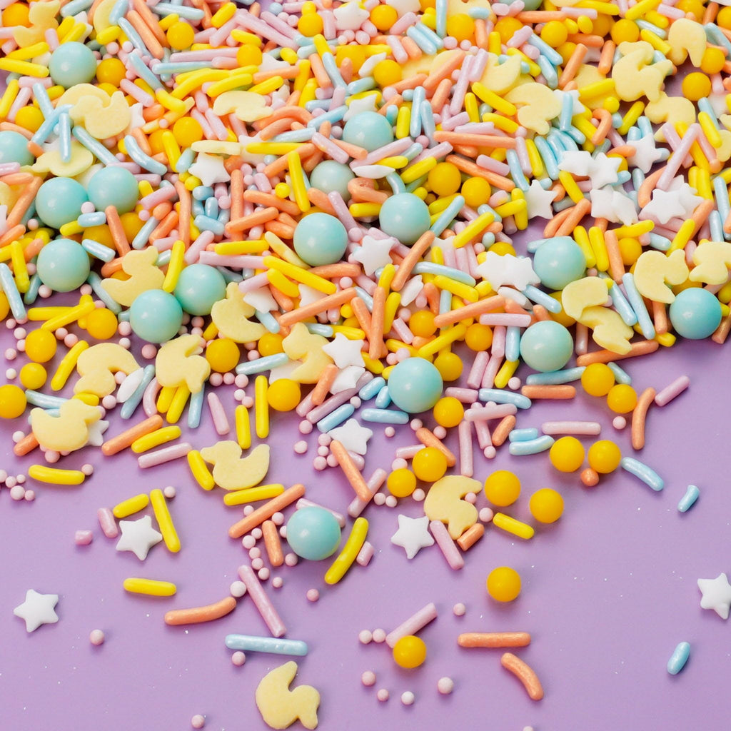 Edible Ducky Mixed Sprinkles & Sugar Shape Decorations By Oasis Supply
