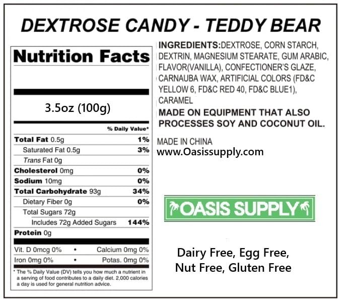 Edible Teddy Bear Sprinkles & Sugar Shapes By Oasis Supply