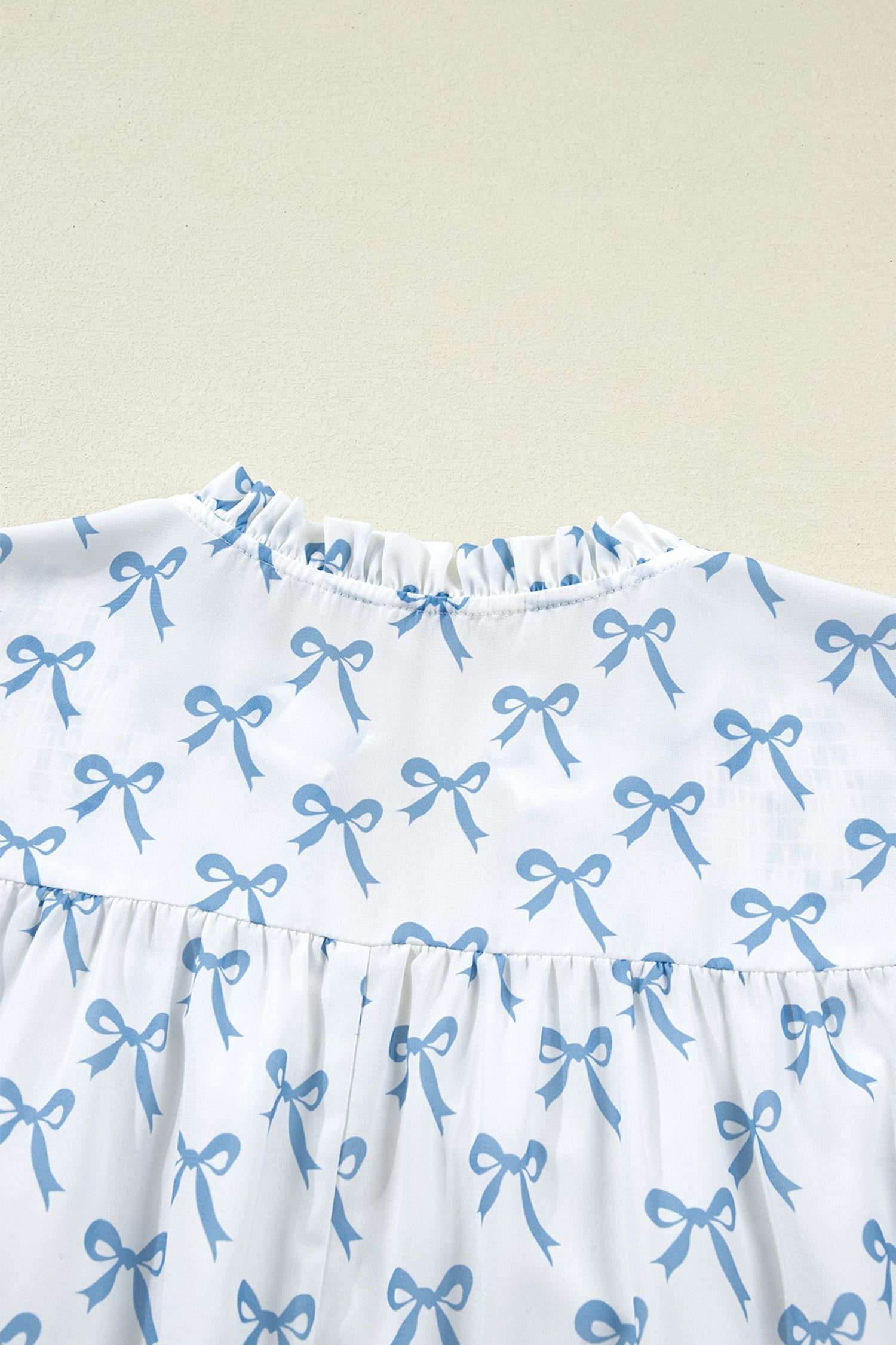 Melody Short Sleeve Bow PLUS Top