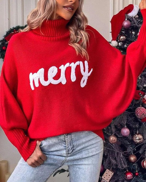 Turtleneck holiday sweater