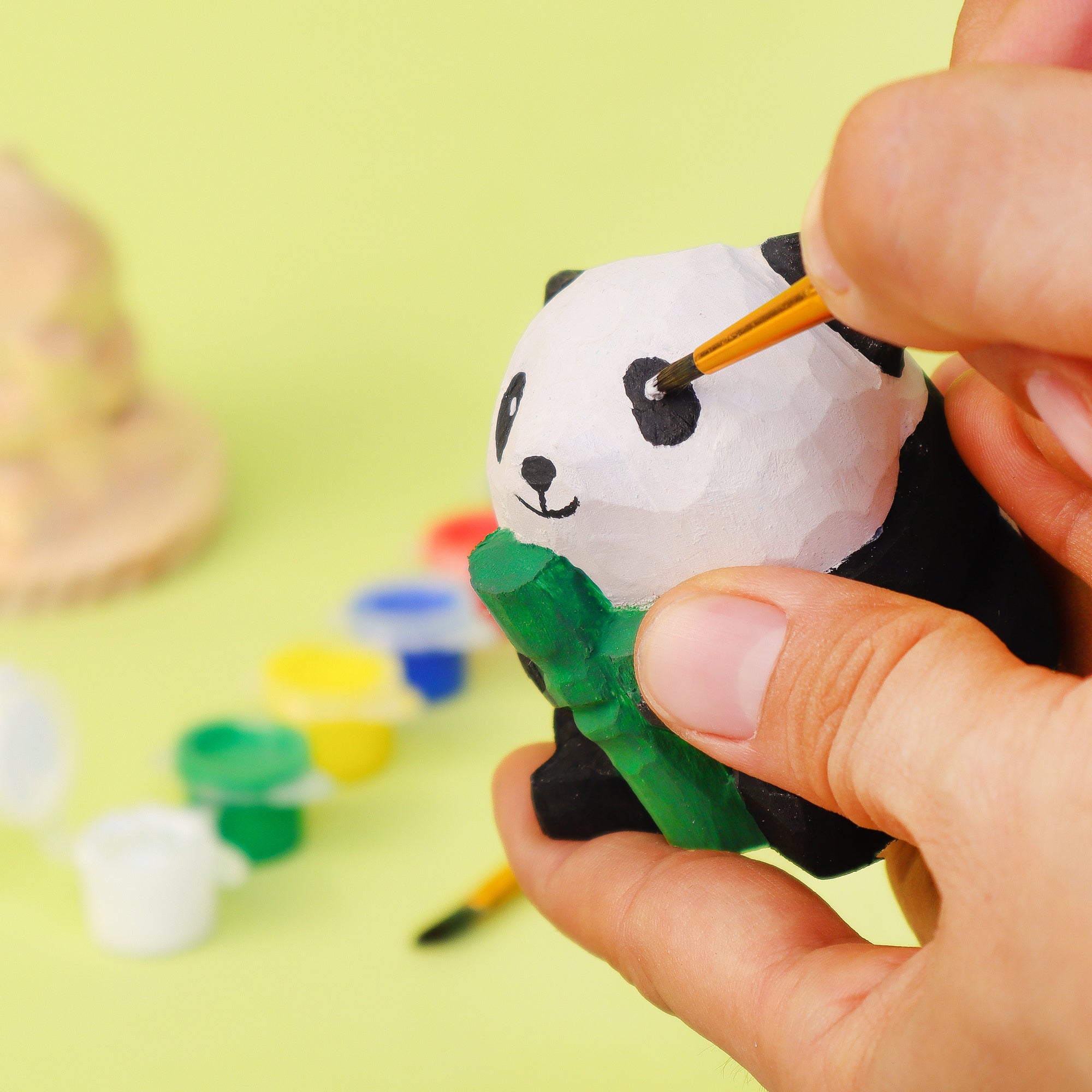 Wooden Panda Paint Kit