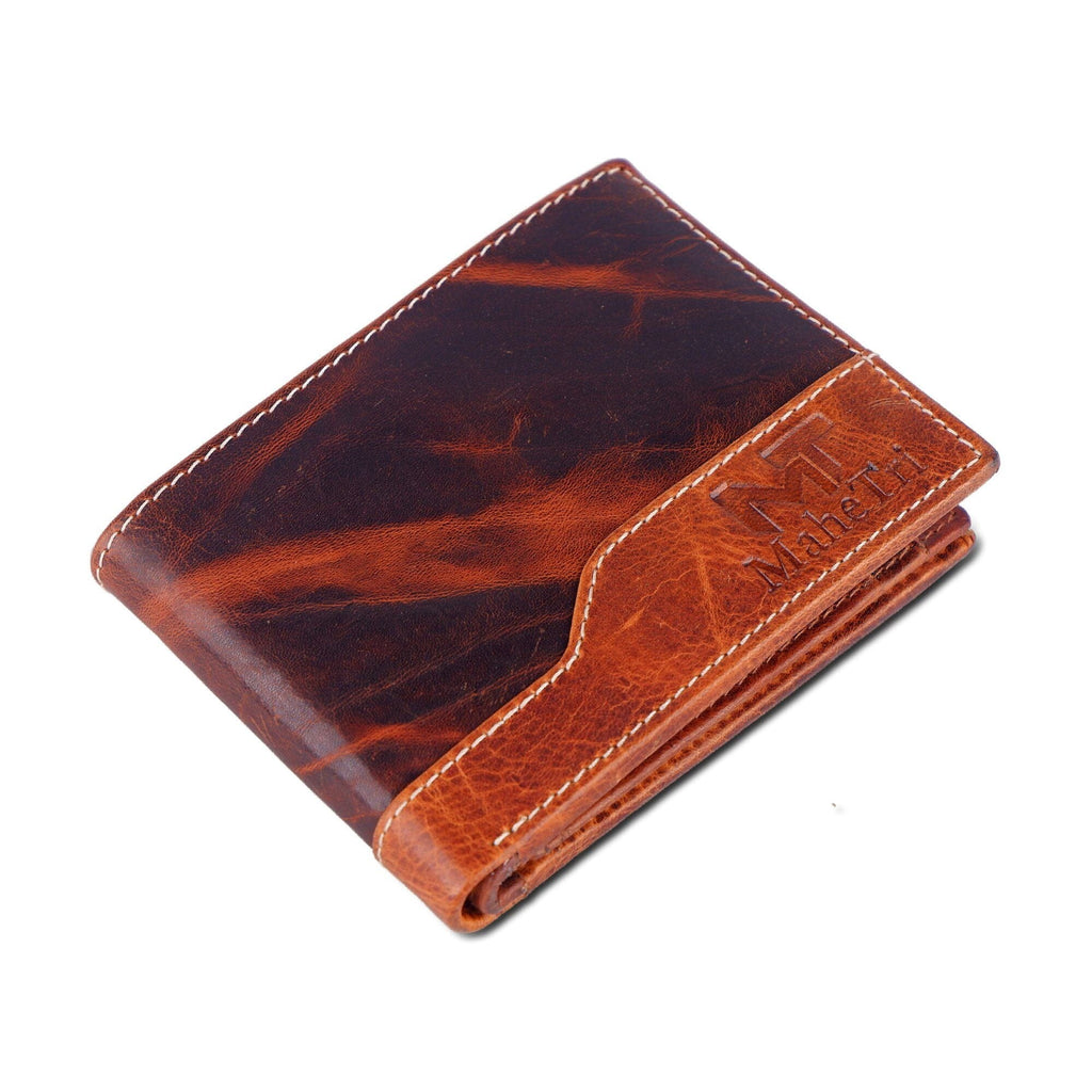 Morgan Bi-fold Wallet – Full-Grain Buffalo Leather Slim Wallet | Classy Leather Bags