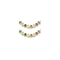 Colorful Teardrop CZ Connector Charm, Sku#LX310
