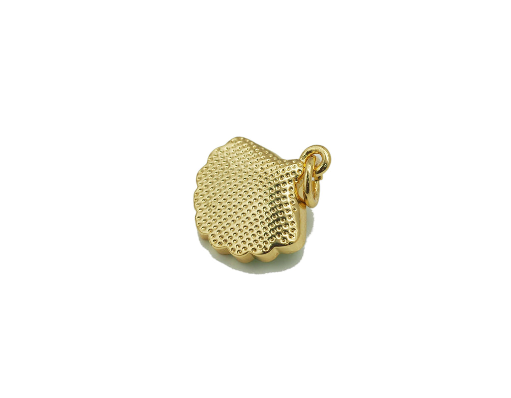 Pearl On Enamel Shell Pendant, Sku#F1462