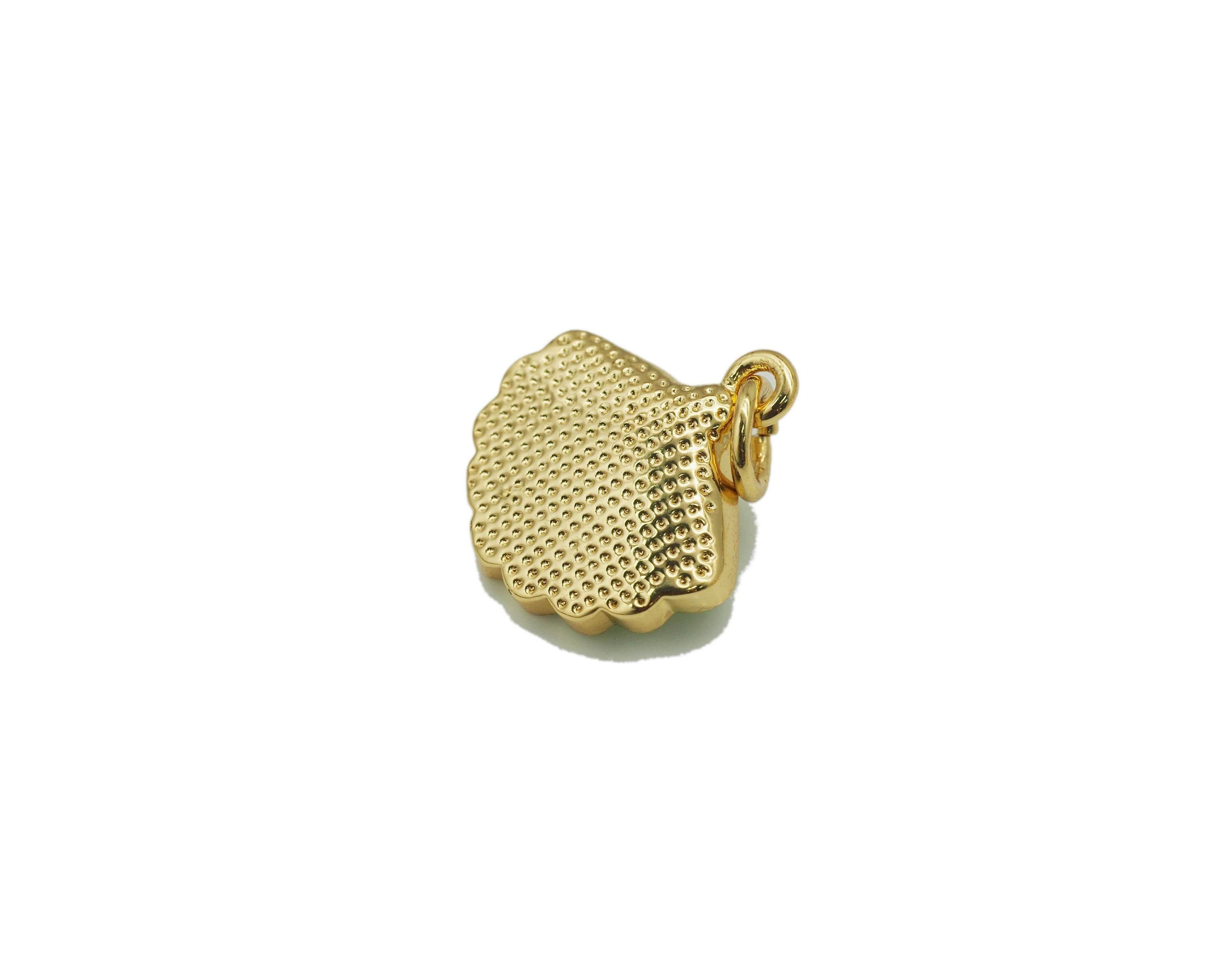 Pearl On Enamel Shell Pendant, Sku#F1462